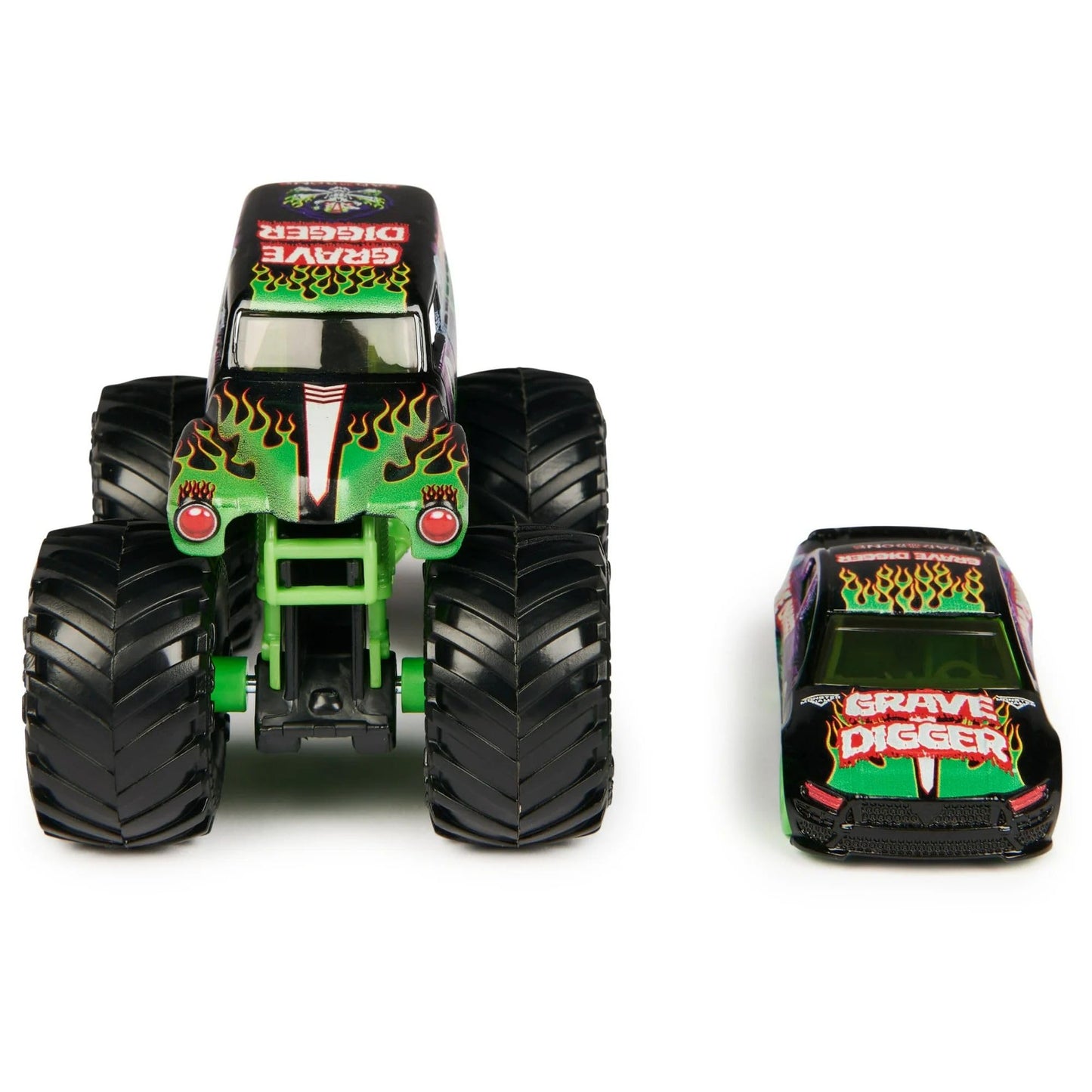 Monster Jam Grave Digger 1:64 Die-Cast Truck & Race Car 2-Pack | Series 5 Official