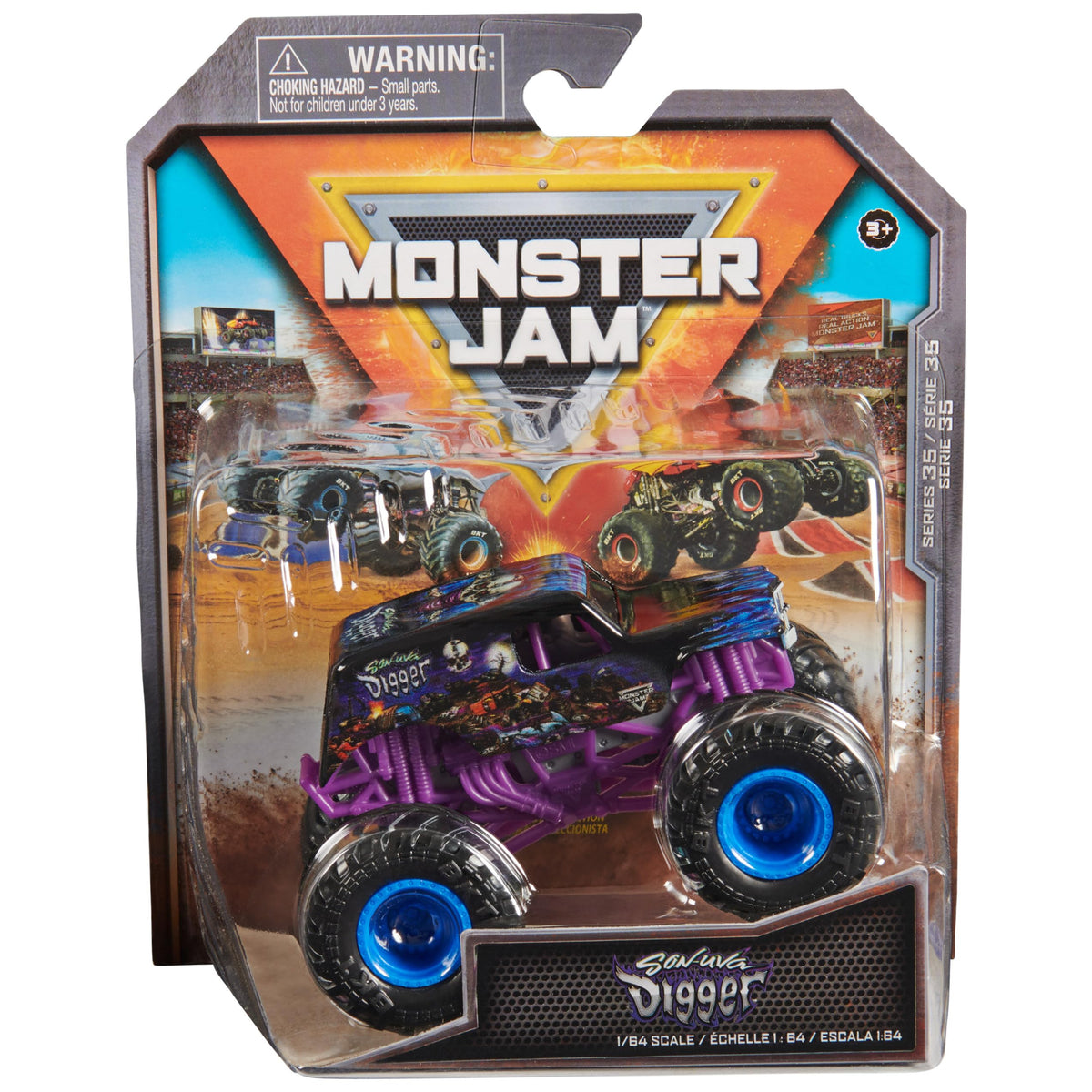 Monster Jam Son Uva Digger 1:64 Die-Cast Monster Truck – Official Toy