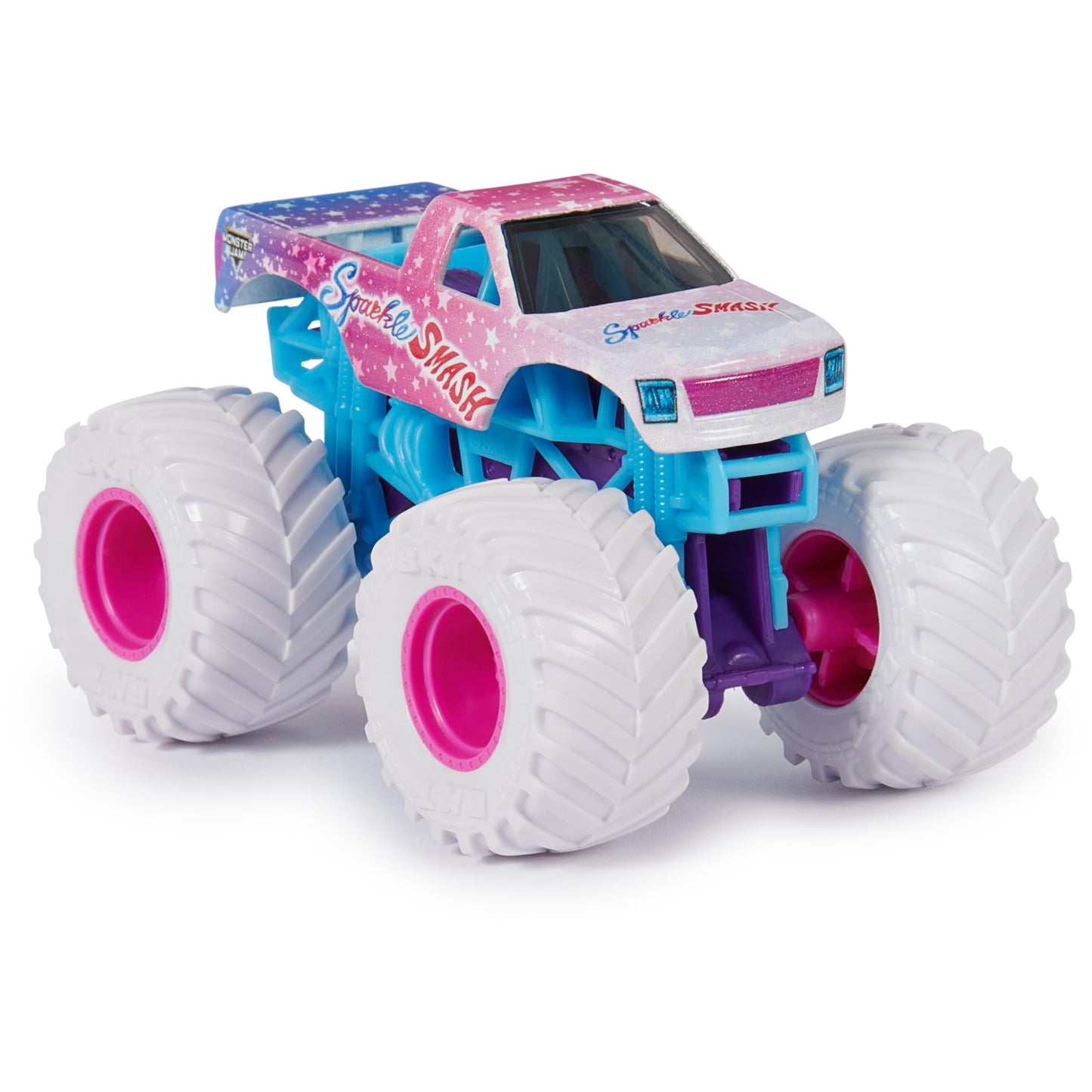 Monster Jam Official Sparkle Smash 1:64 Die-Cast Trucks 2-Pack – Collectible Battle Sets