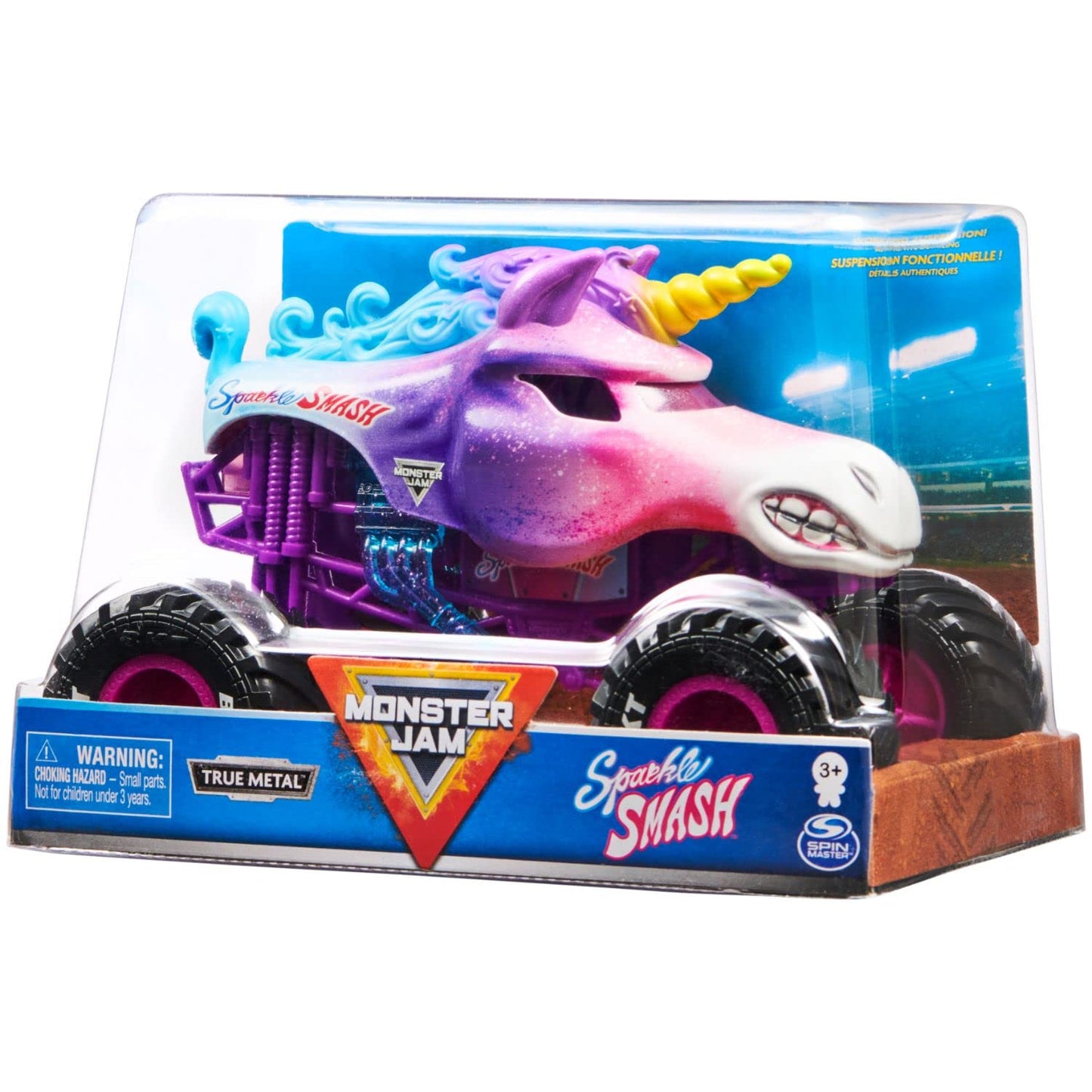 Monster Jam Sparkle Smash 1:24 Die-Cast Truck | Official Collector Vehicle