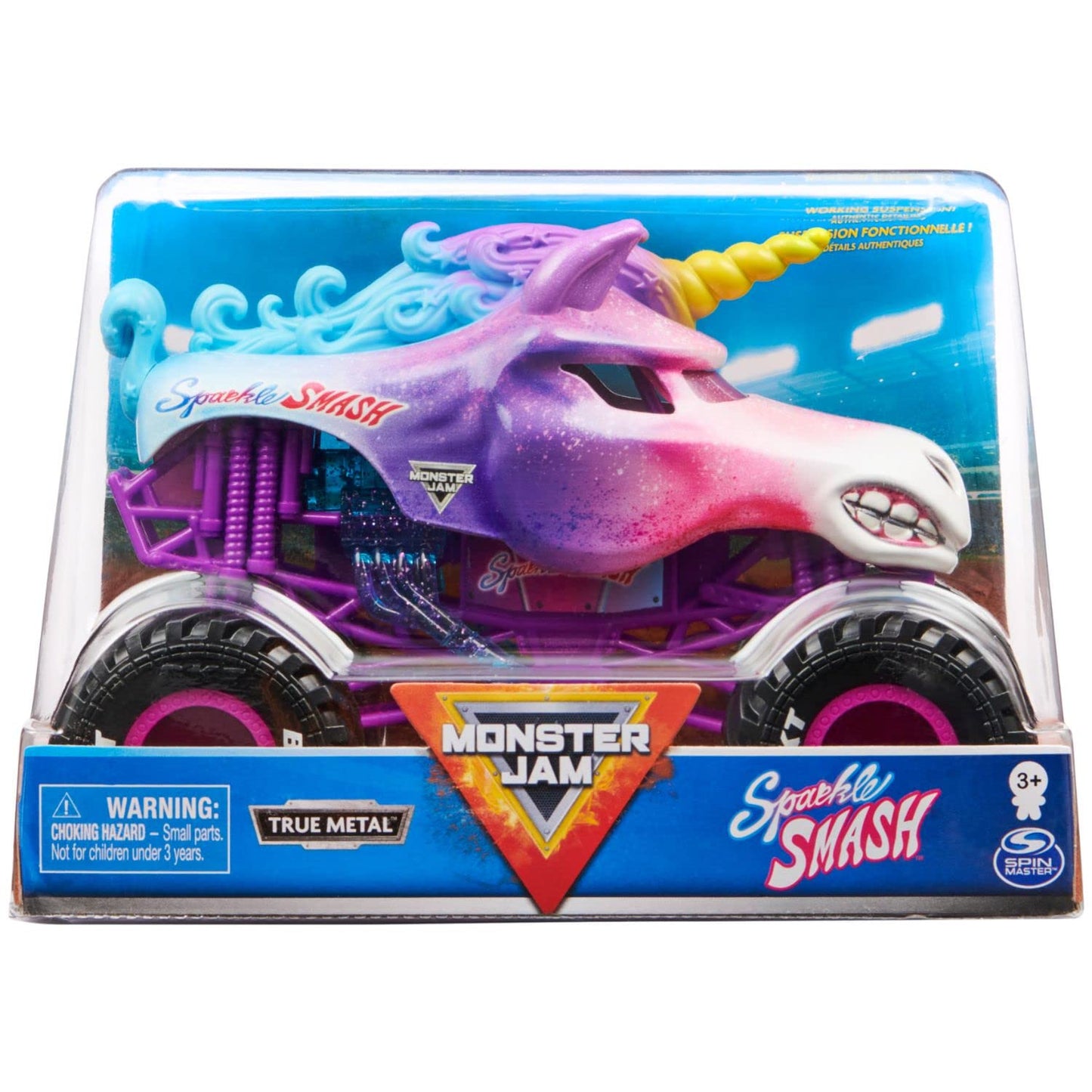 Monster Jam Sparkle Smash 1:24 Die-Cast Truck | Official Collector Vehicle