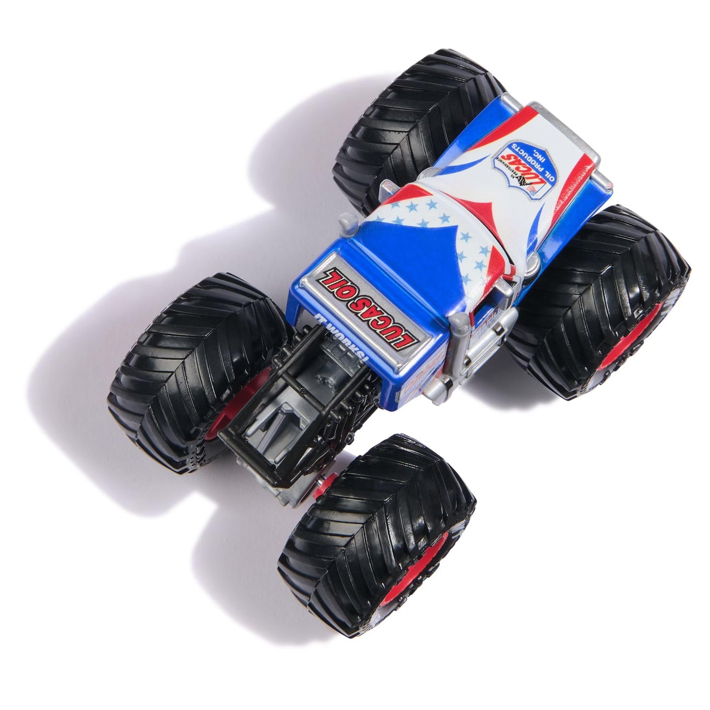 Monster Jam Stadium Series Championship Collection 1:64 Scale Trucks – Lucas Stabilizer + Collectible Card