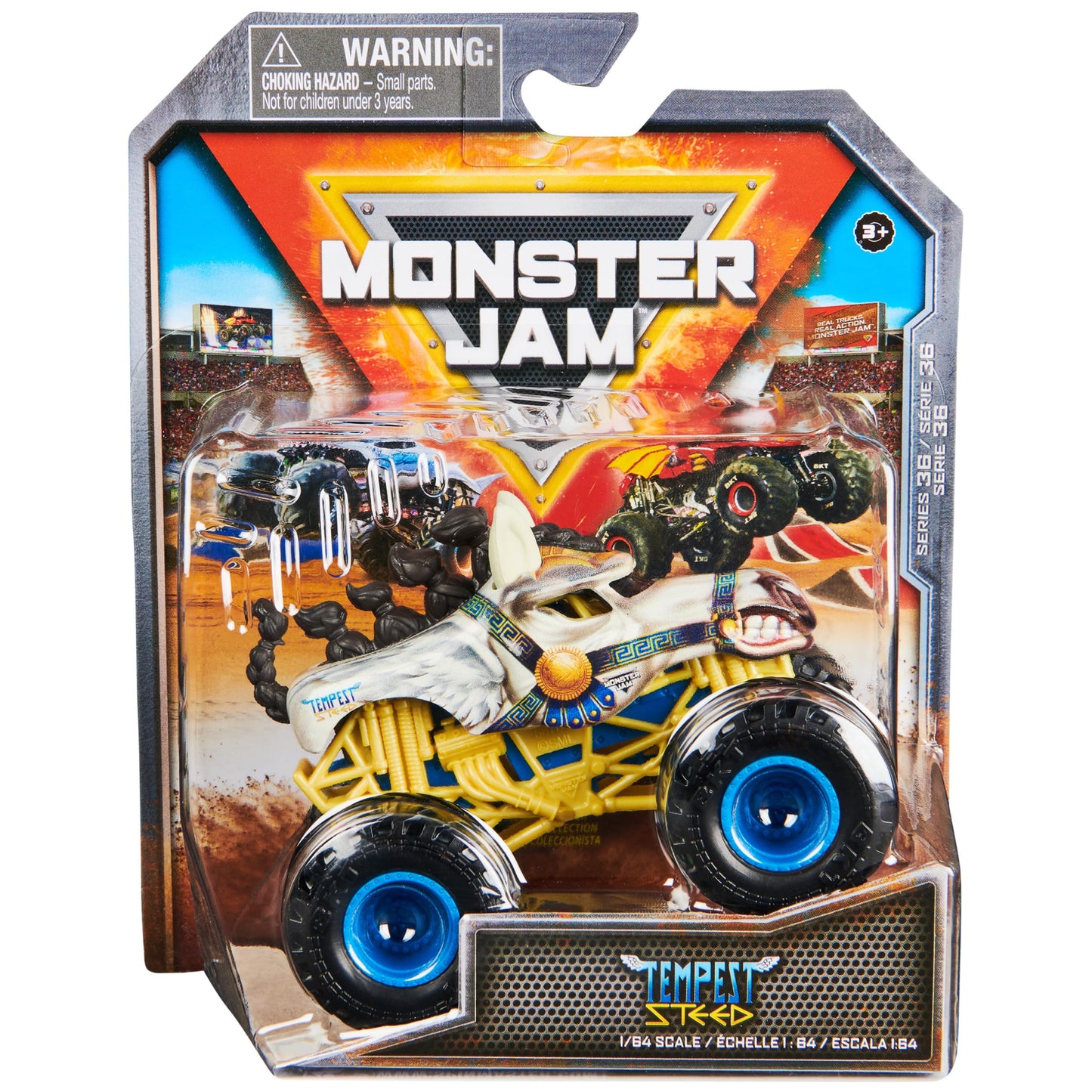 Monster Jam Official Tempest Steed 1:64 Die-Cast Monster Truck | Collectible Toy for Kids 3+
