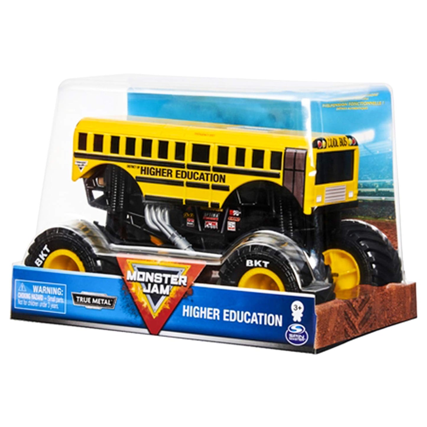 Monster Jam Official Higher Education Monster Truck Die-Cast 1:24 Scale – Realistic Graphics & Working Suspension