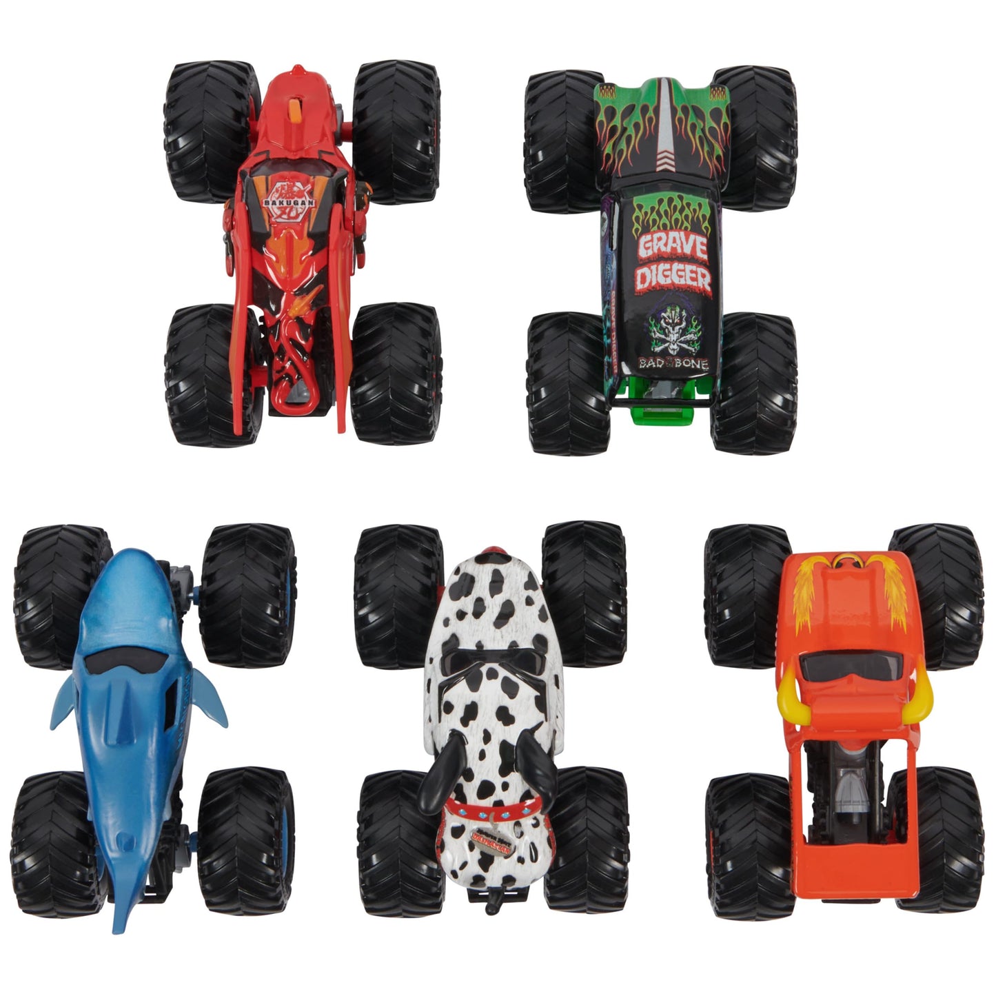 Monster Jam Pit Party 5-Pack – 1:64 Scale Exclusive Monster Trucks