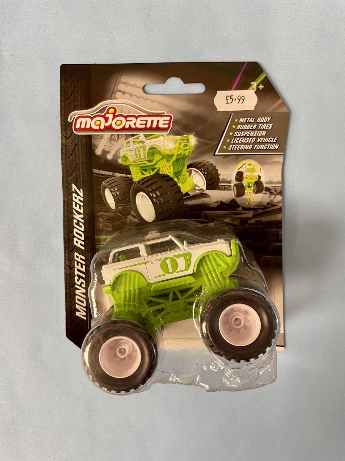 Majorette Monster Rockerz - Mini Monster Truck Toy - Series 10