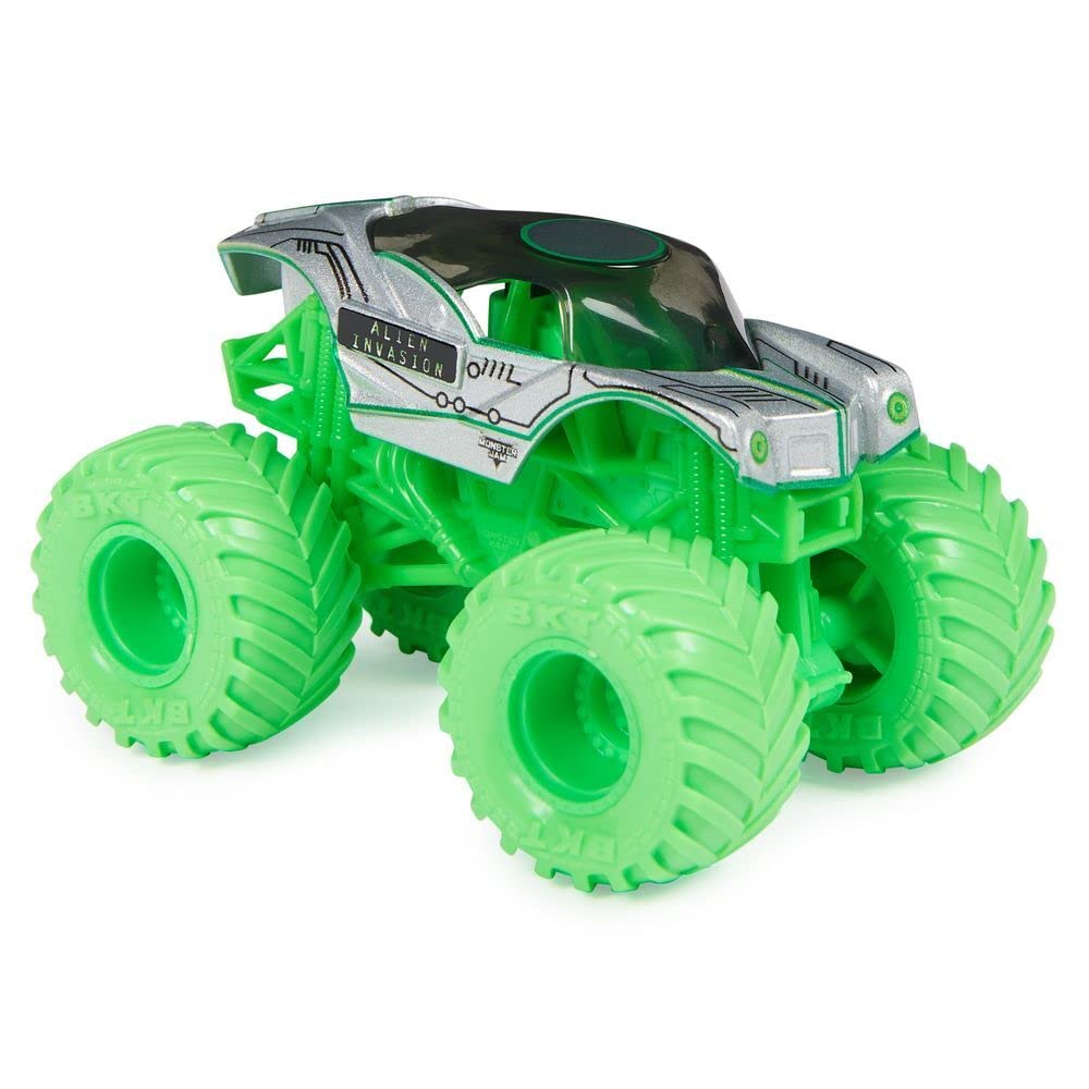 Monster Jam 1:64 Diecast Truck with Bonus Accessory – Hyper Fueled Alien Invasion (Spin Master 2022 Series 26)