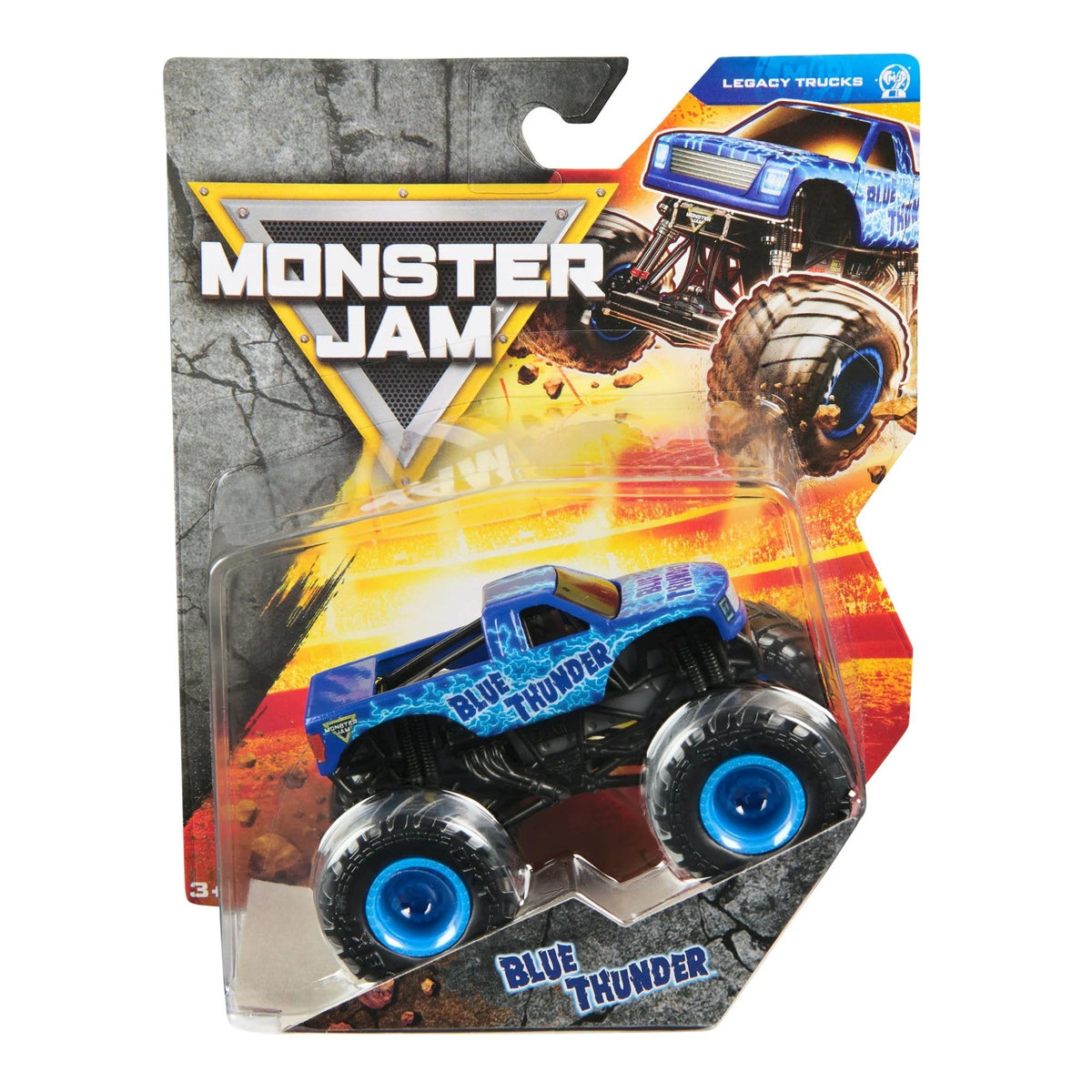Monster Jam 2025 Official 1:64 Diecast Truck Series 43 Legacy — Blue Thunder
