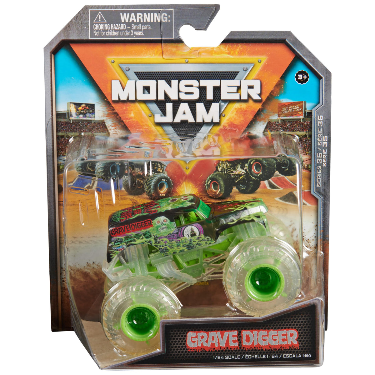 Monster Jam Official Grave Digger 1:64 Die-Cast Monster Truck | Collectible Toy