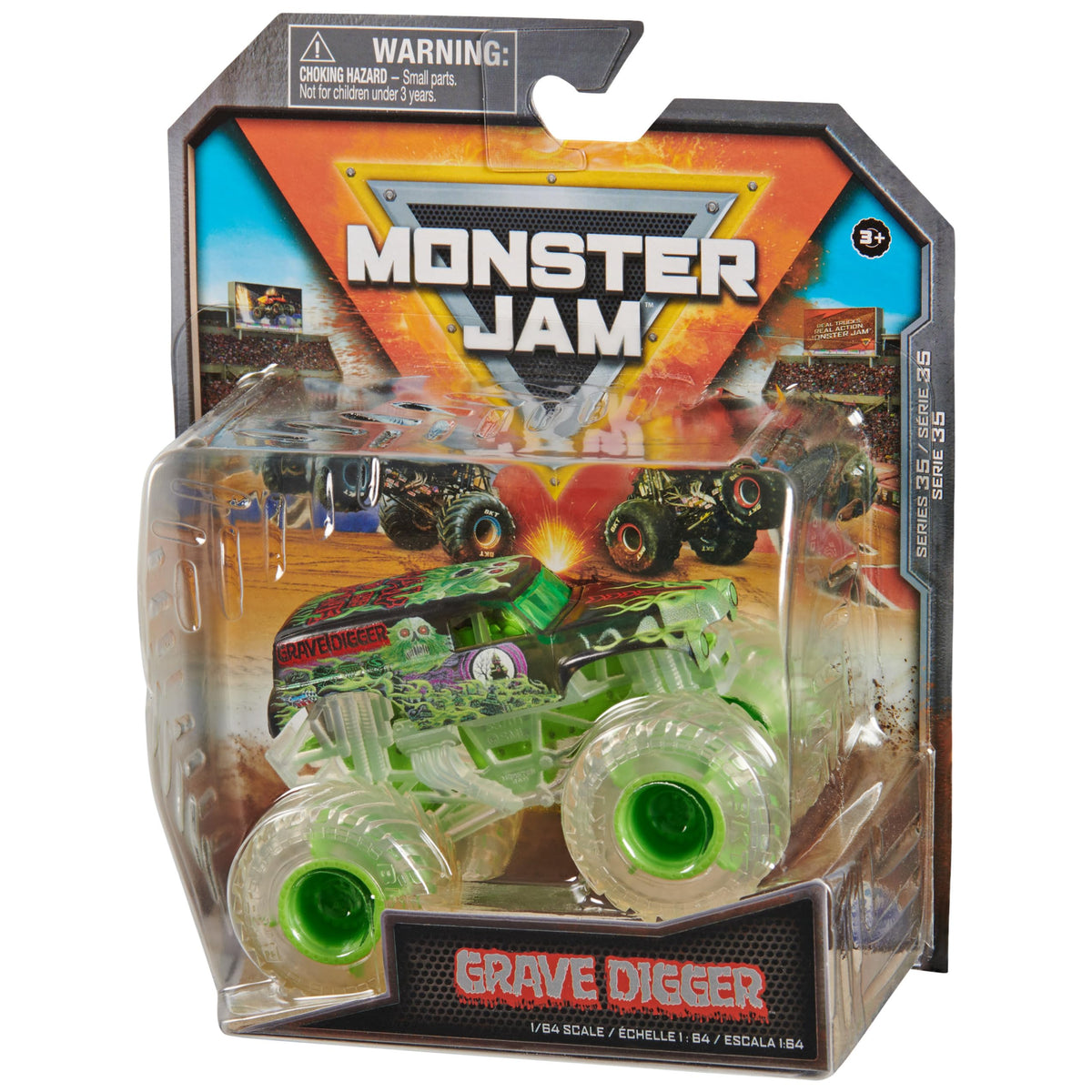 Monster Jam Official Grave Digger 1:64 Die-Cast Monster Truck | Collectible Toy