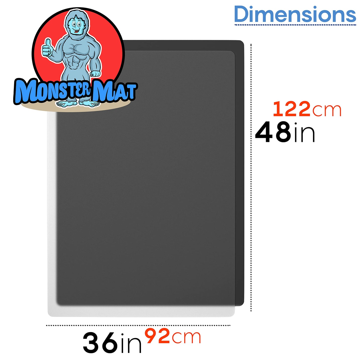 HIGHERHUMAN Super Jumbo Silicone Mat 36x48 (3x4 ft) – MonsterMat