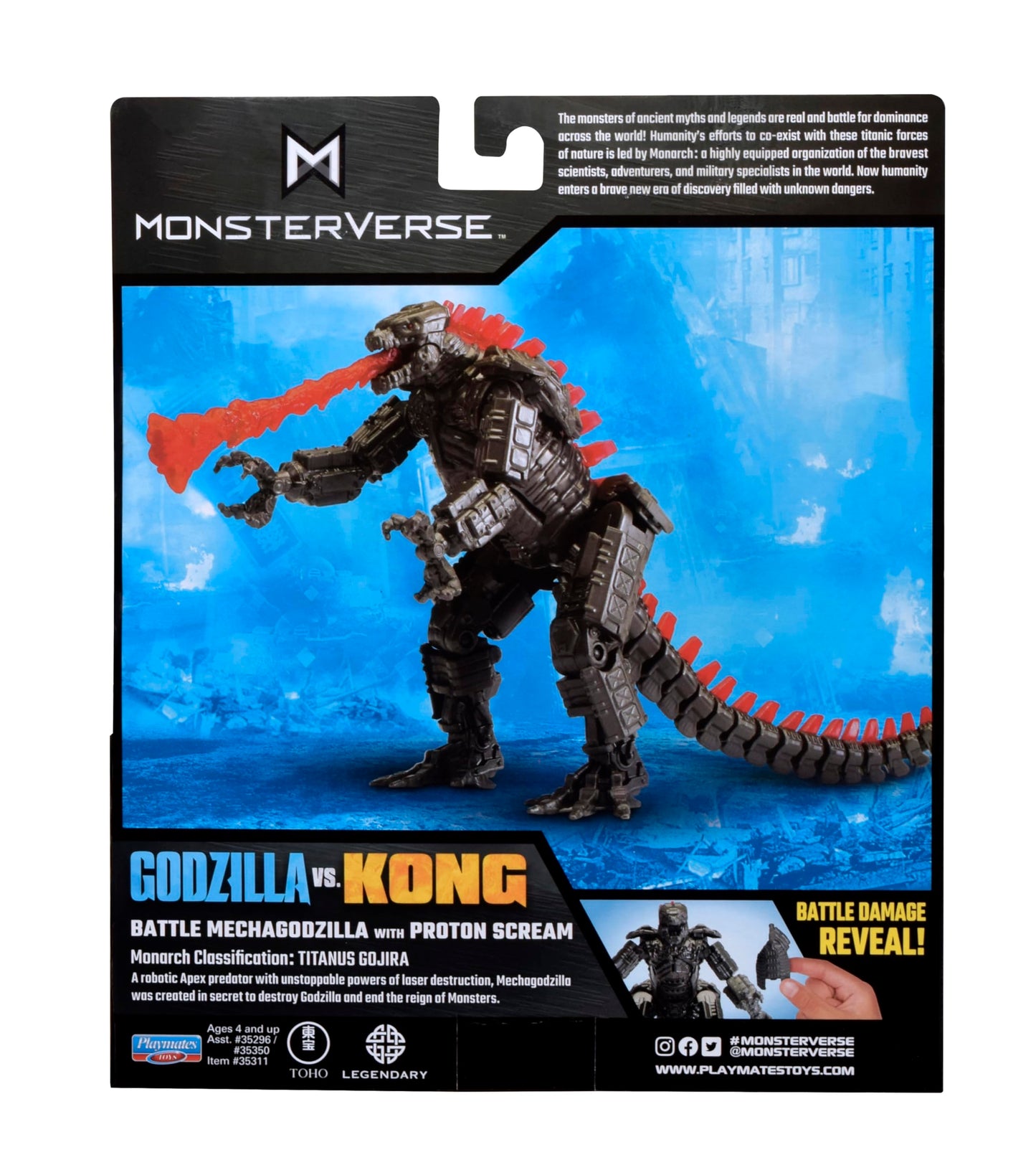 MonsterVerse MechaGodzilla 6-Inch Action Figure with Proton Scream