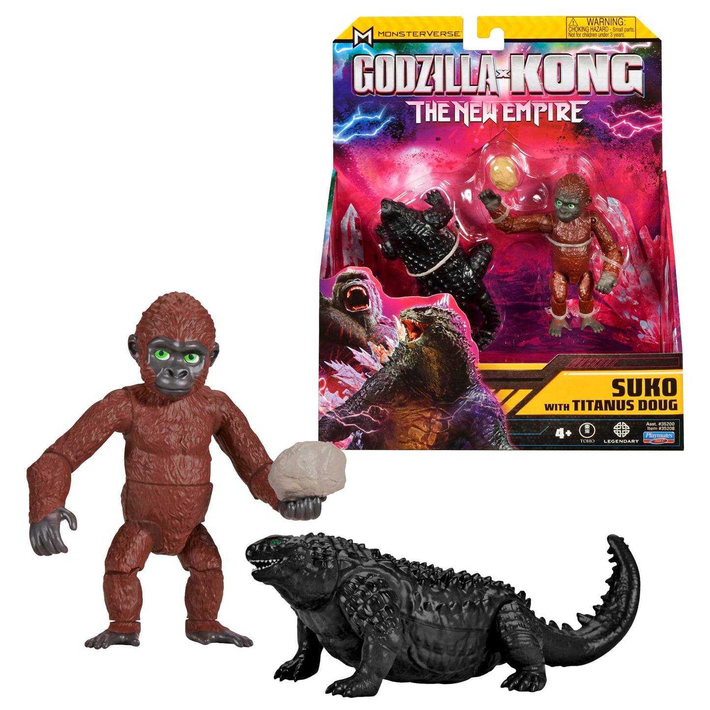 MonsterVerse Godzilla x Kong Suko 15 cm Articulated Figure – 12-Point Poseability with Accessory