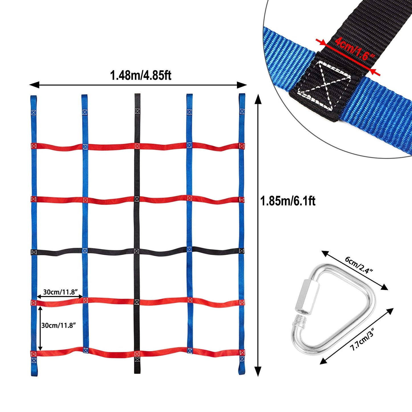 Mont Pleasant Climbing Net for Kids Outdoor – Heavy-Duty Cargo Net for Jungle Gyms