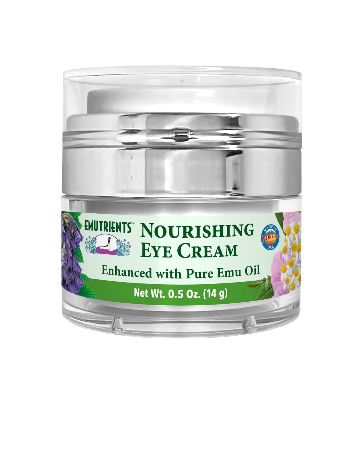 Montana Emu Ranch Nourishing Eye Cream - 0.5 oz with Pure Emu Oil