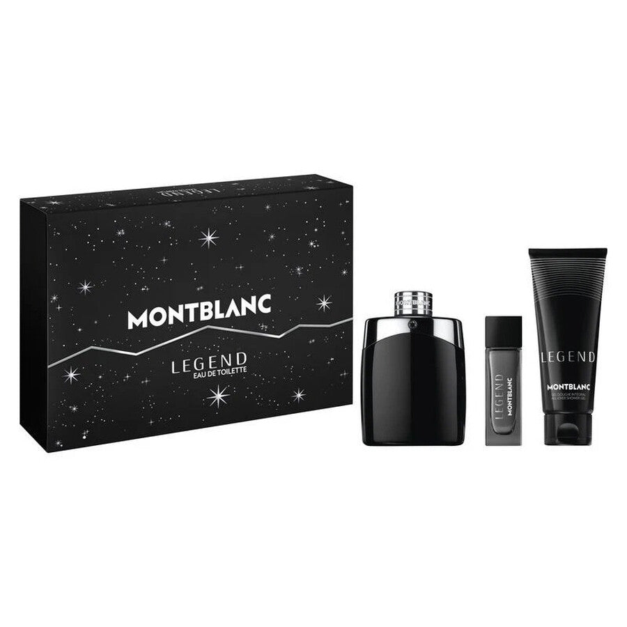 Mont Blanc Legend Gift Set 100ml EDT + 100ml Shower Gel + 7.5ml EDT