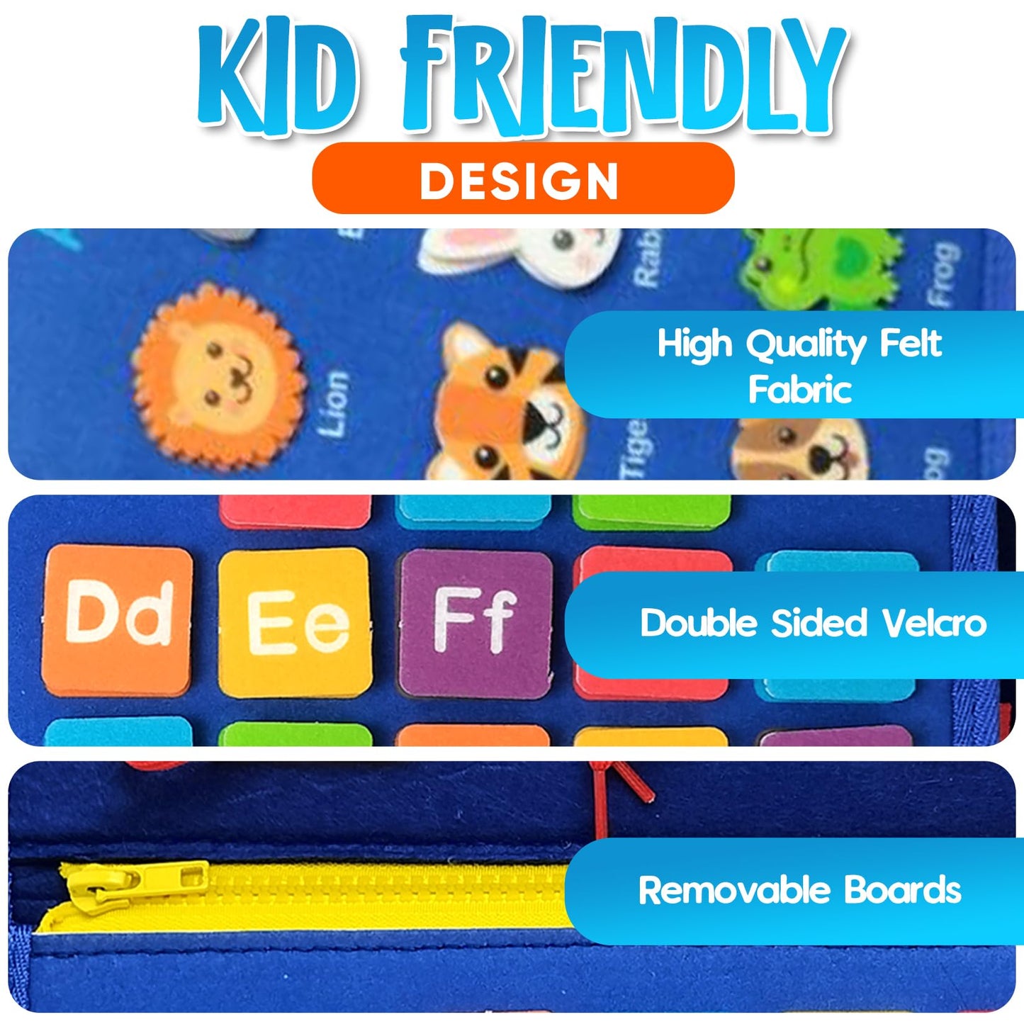 Montessori Busy Board for Toddlers 1-4 | Educational Sensory Toy for Fine Motor Skills & Travel