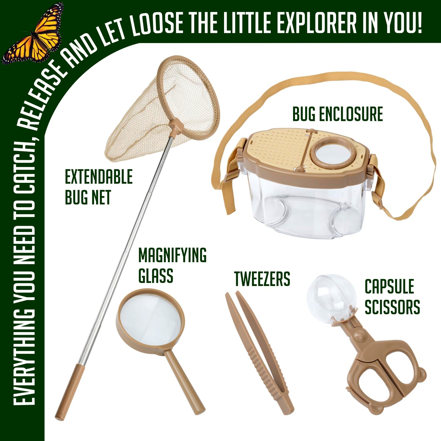 Montessori Mama Kids' Bug Catching Kit | Complete Insect Exploration Set