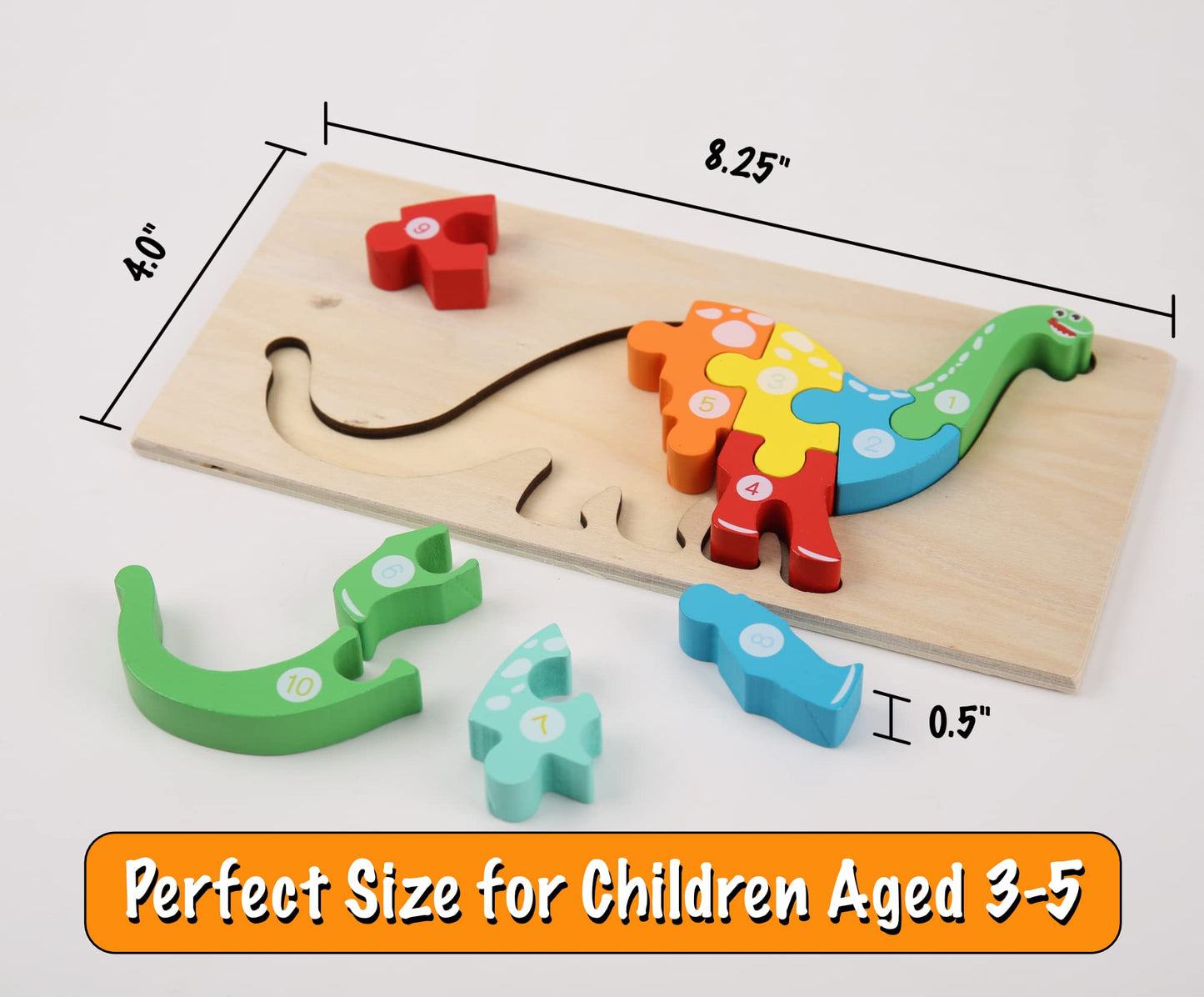 Montessori Mama Wooden Toddler Puzzles – 4-Pack for Ages 2-4 | Animal Shape Learning