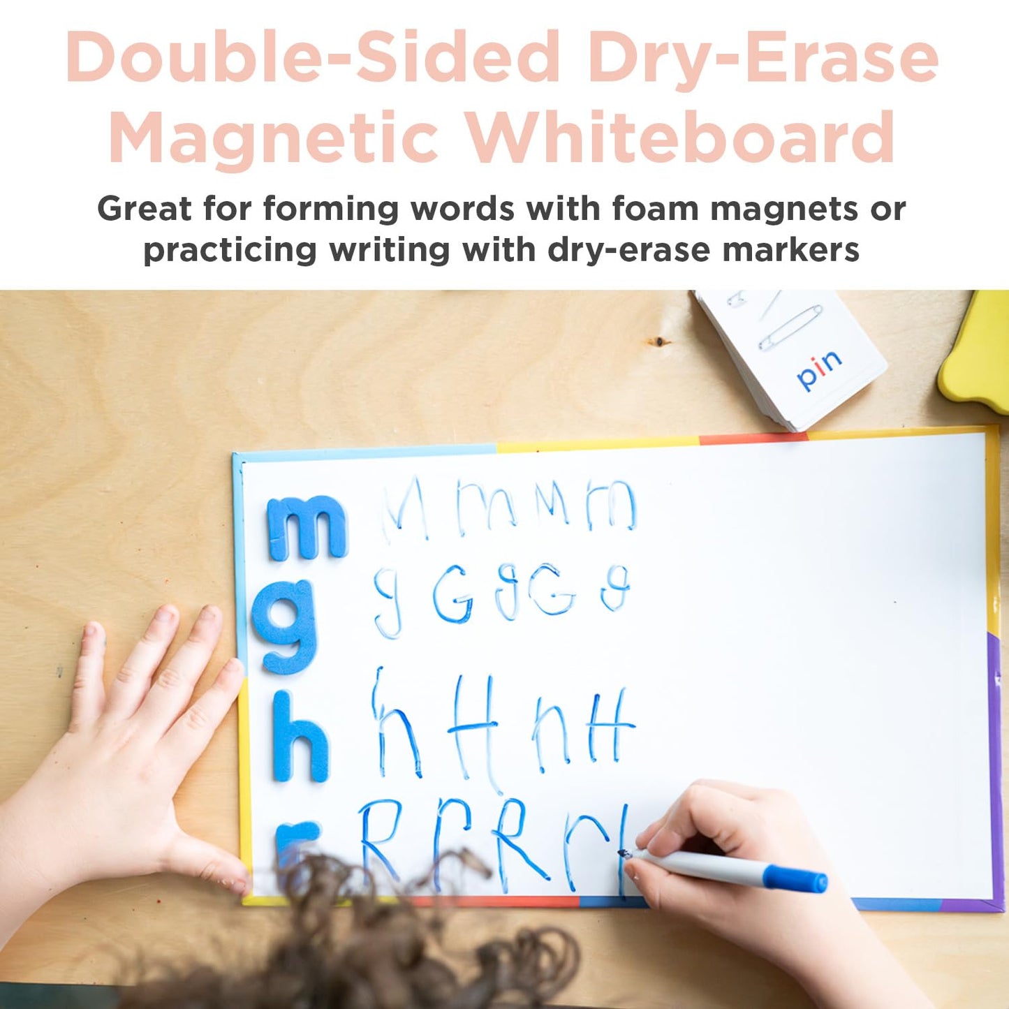 Montessori & Me Magnetic Foam Letters – Classroom Alphabet Kit with 274 Pieces & CVC Cards