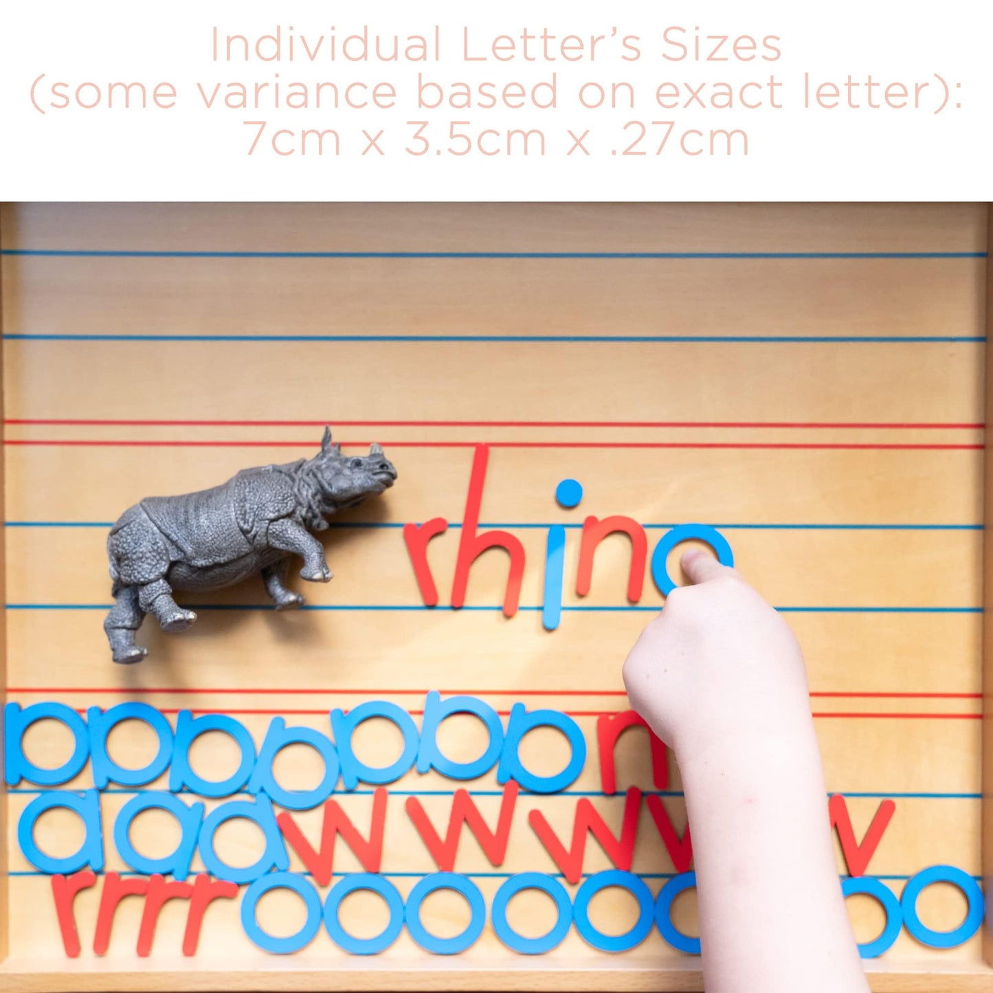 Movable Alphabet Montessori Letters – Wooden Case for Early Writing & Reading | Montessori & Me