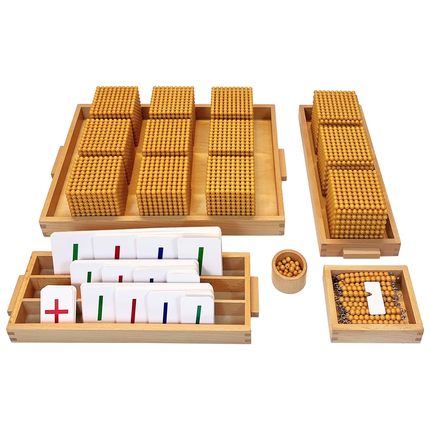 Montex Montessori Golden Beads Set – Counting Beads & Math Materials