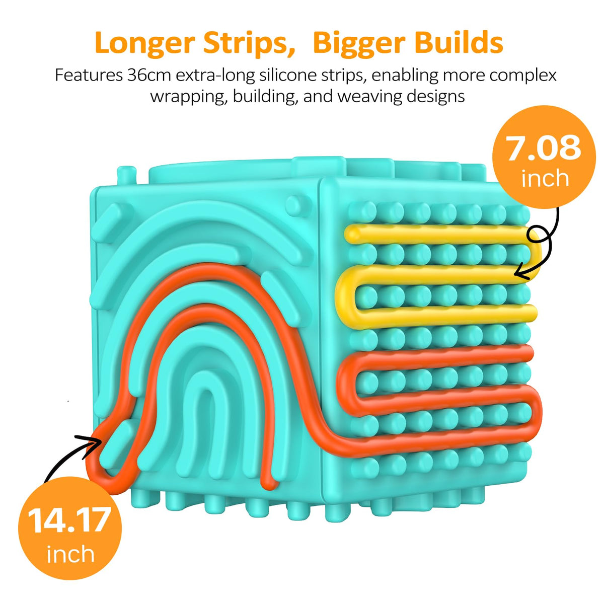 MoodLife Silicone Sensory Activity Board – Portable Fidget Travel Toy for Kids & Teens (Blue)