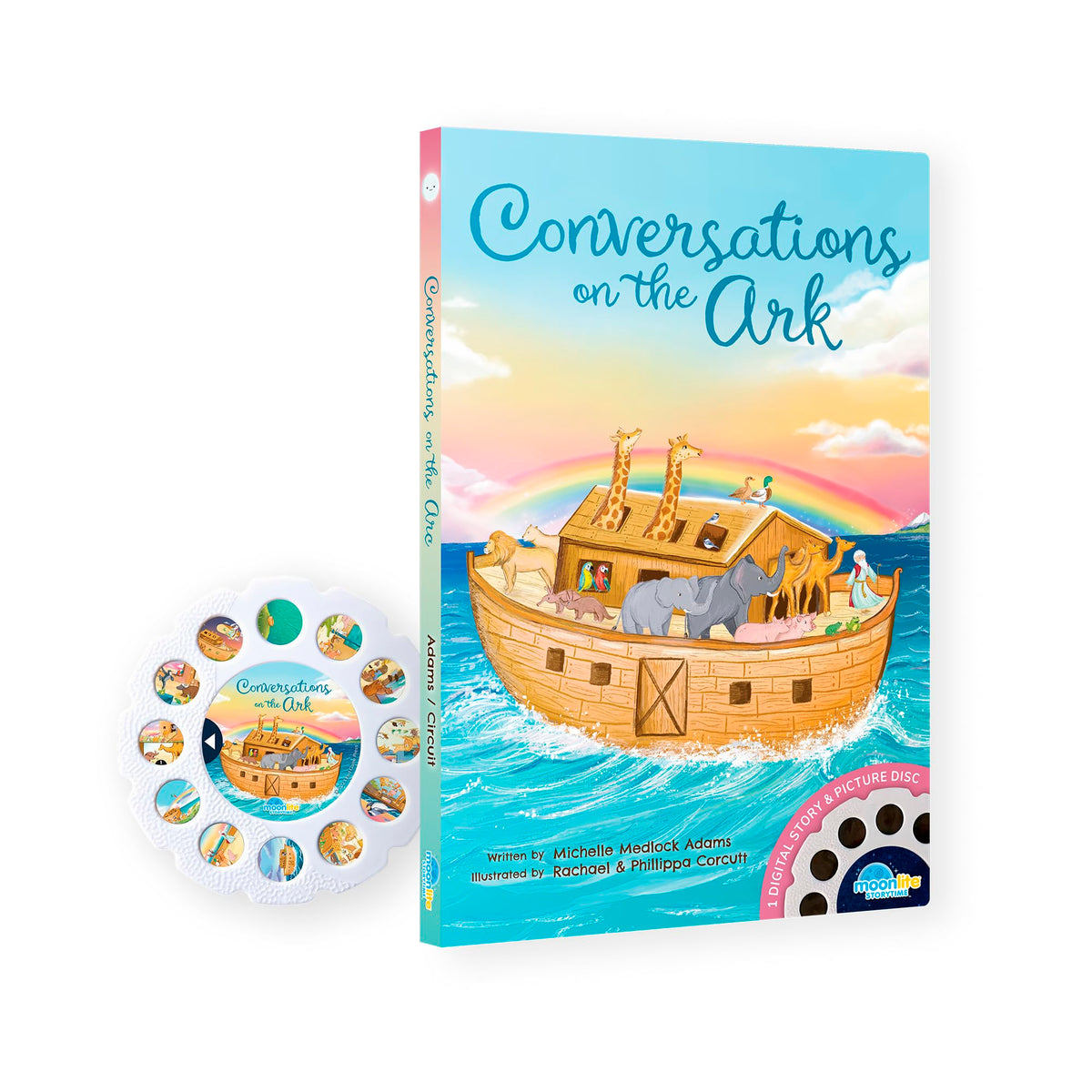 Moonlite Storytime: Conversations on the Ark – Magical Bible Stories for Kids (Projector Sold Separately)