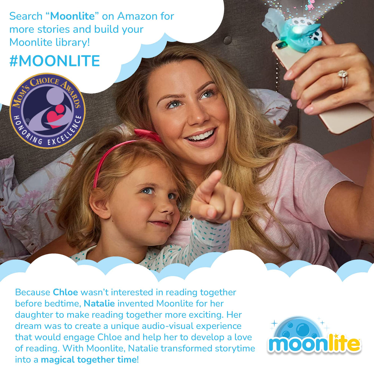 Moonlite Storybook Reels for Flashlight Projector – Clark the Shark: Afraid of the Dark | 12 Months+