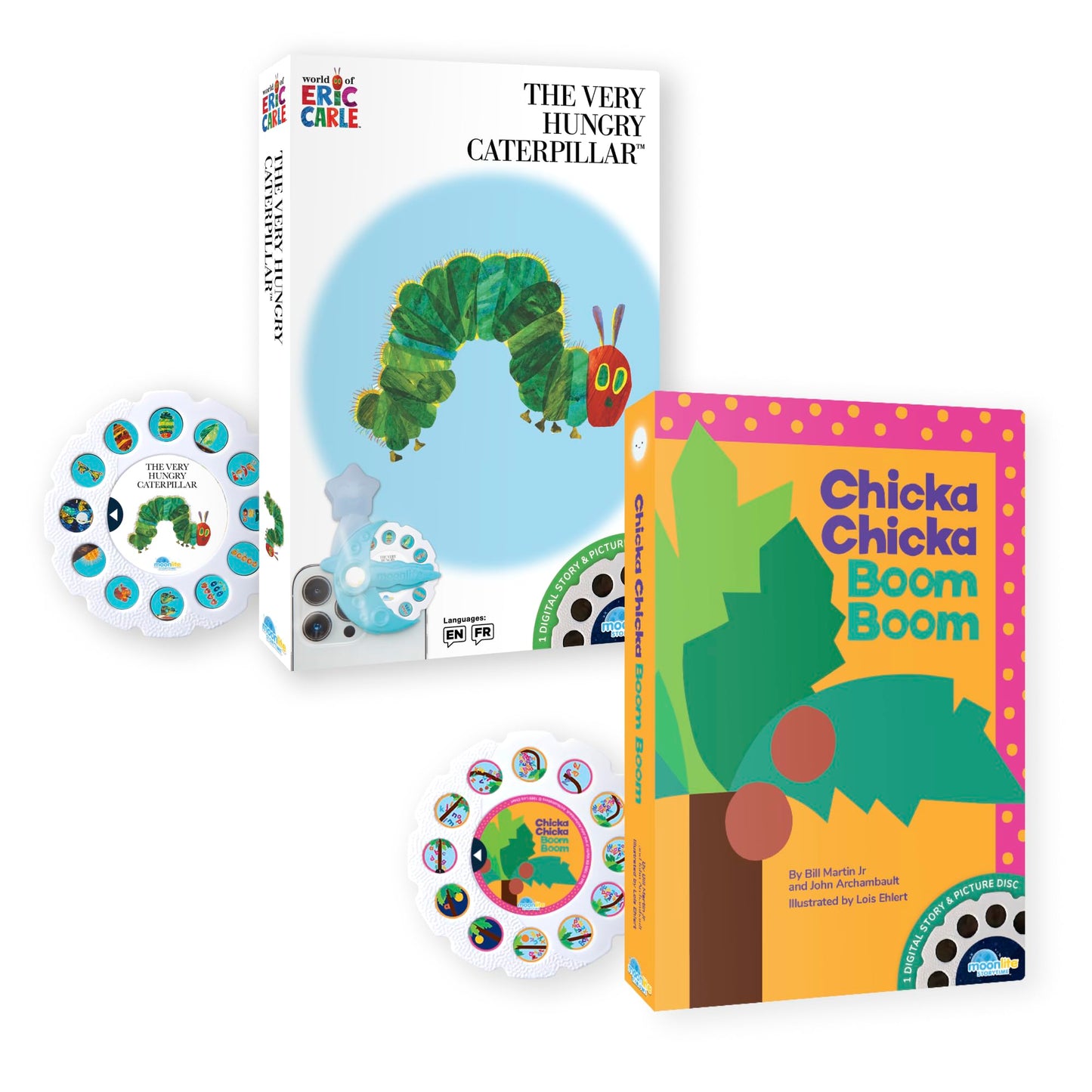 Moonlite Storytime 2 Storybook Reels: Chicka Chicka Boom Boom & The Very Hungry Caterpillar
