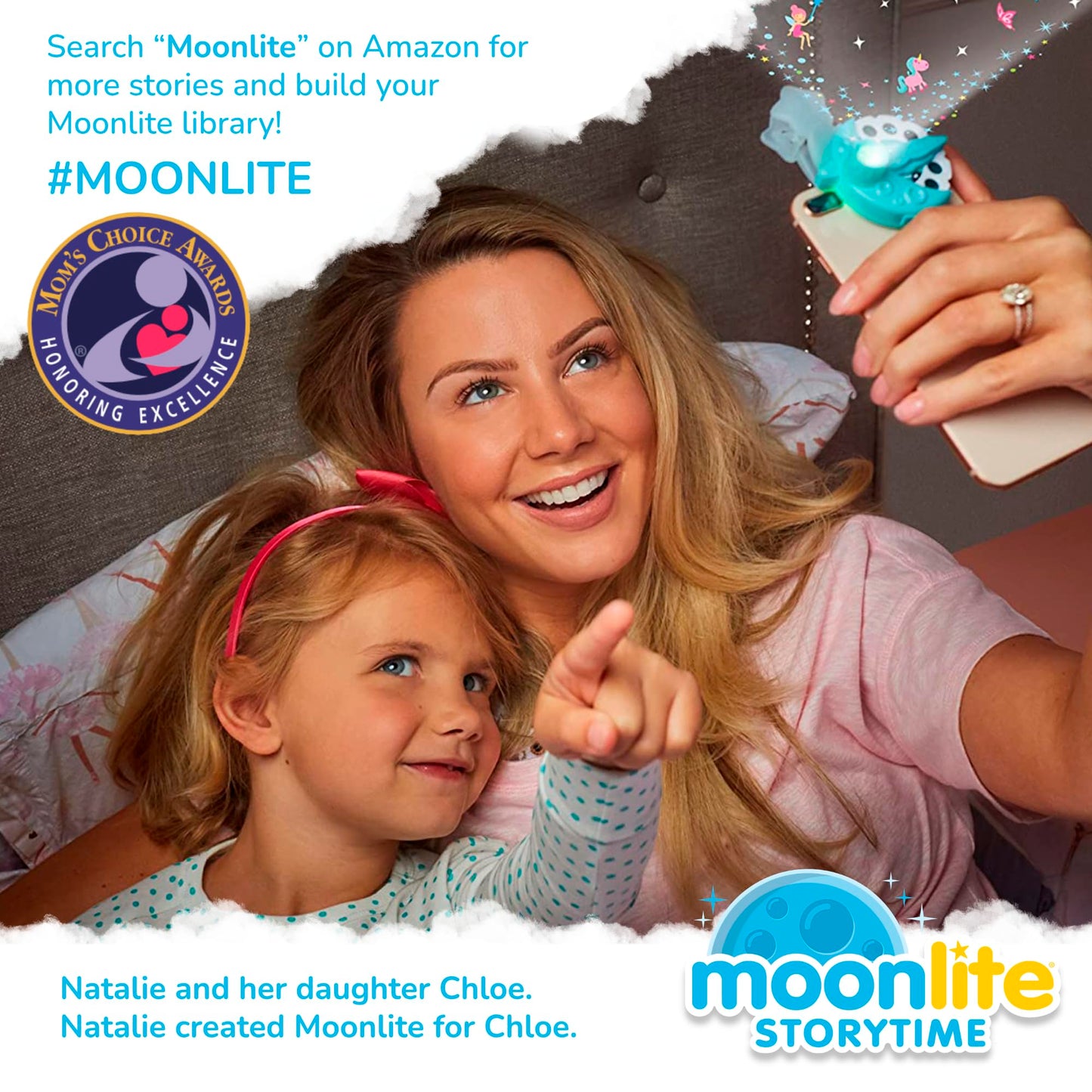 Moonlite Storytime Mini Projector – 10 Classic Bedtime Stories for Kids