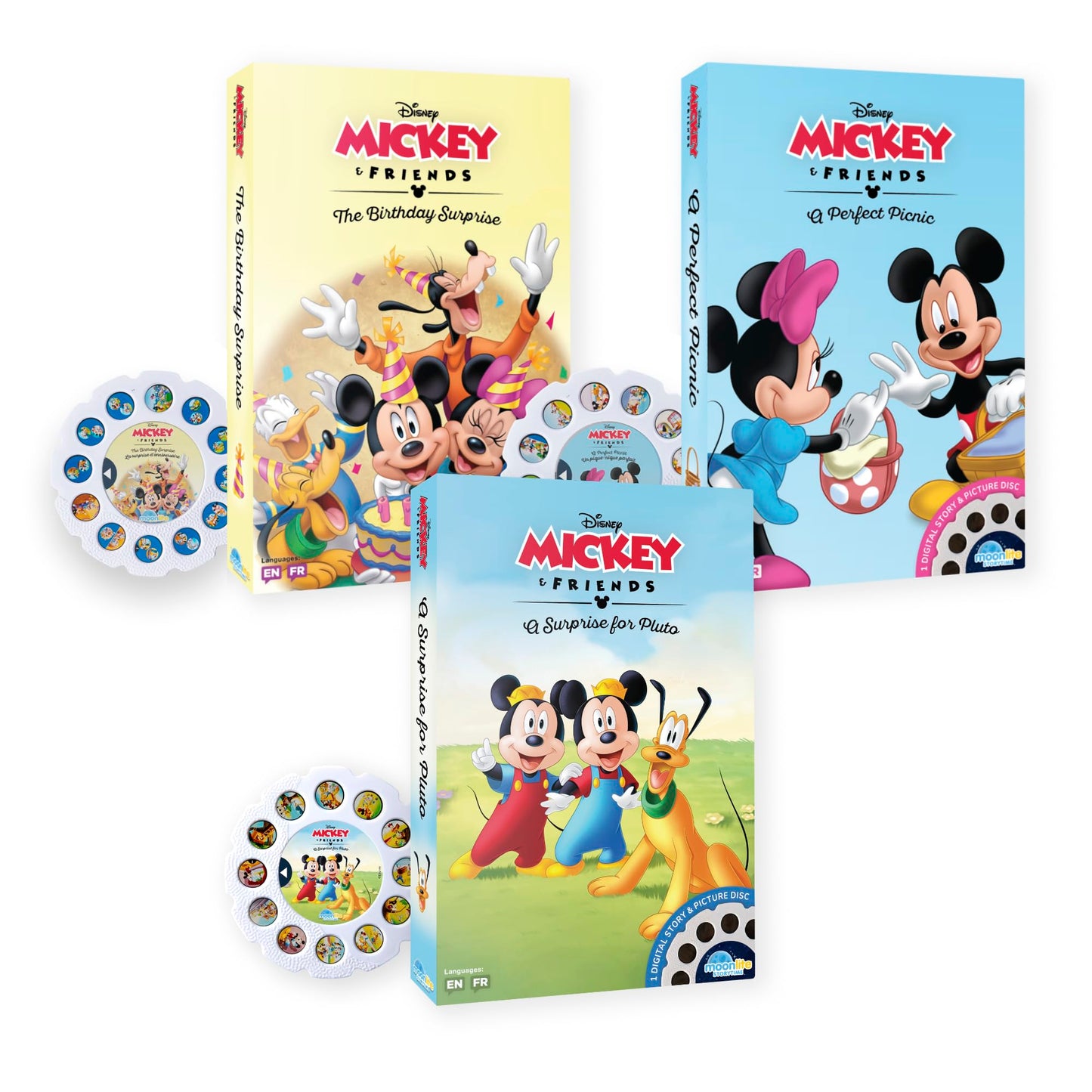 Moonlite Storytime Storybook Reels: Mickey & Friends (3-Story Set) for Projector