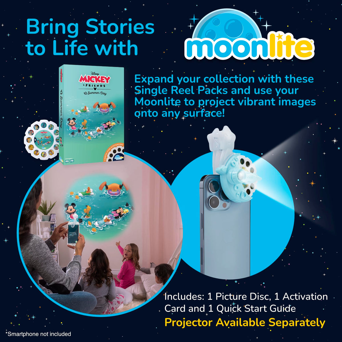 Moonlite Storytime: Mickey & Friends A Summer Day Storytime Disc — Digital Story w/ Sound FX
