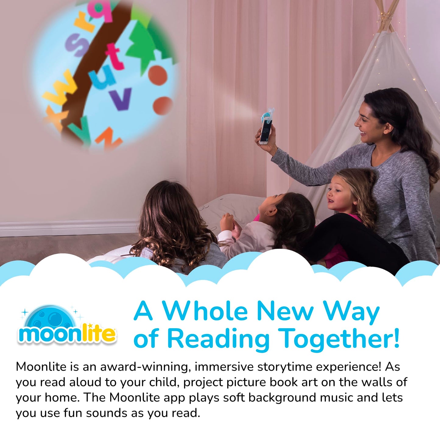 Moonlite Storytime 3 Storybook Reels Set – Hungry Caterpillar, Brown Bear & Chicka Chicka Boom Boom