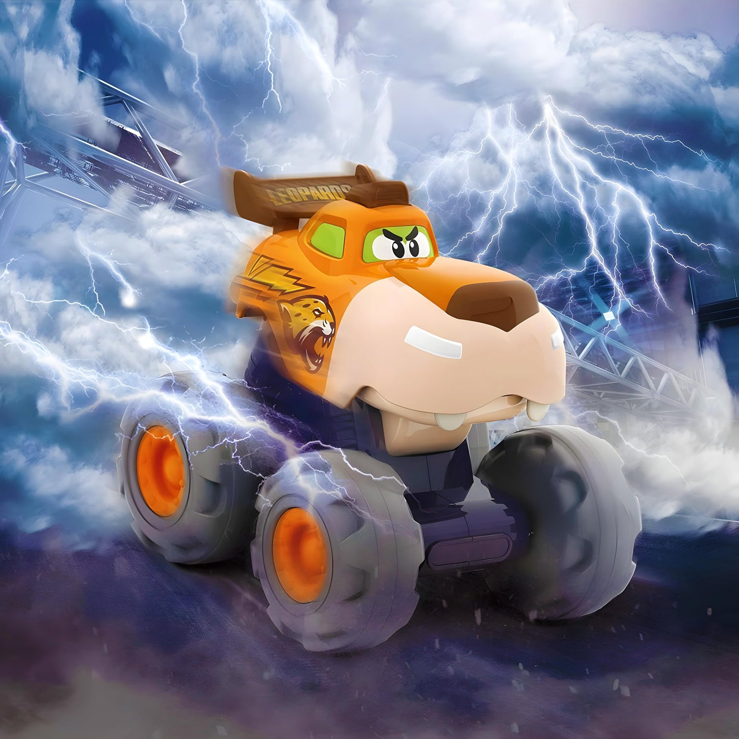 MOONTOY 3-Pack Monster Truck Toys for Toddlers 1–3 | Animal-Themed, Battery-Free, Safe