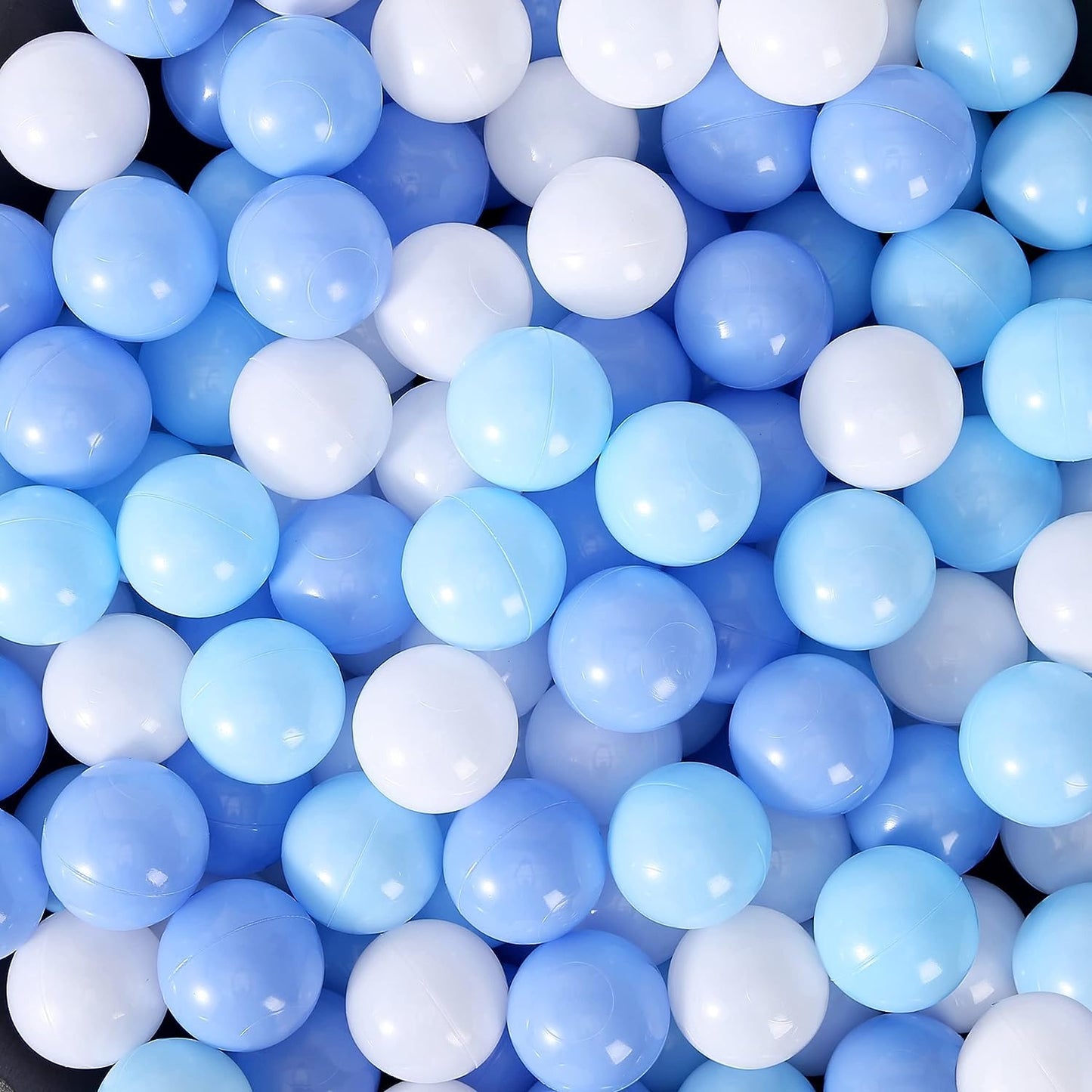 MoonxHome Ball Pit Balls – 50 Crush-Proof 2.15in BPA-Free Ocean Macaron