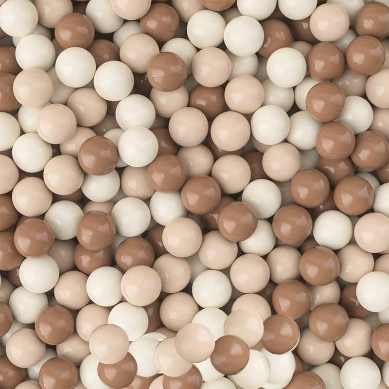 MoonxHome Ball Pit Balls 500pcs – Crush-Proof 2.15-Inch Mocha Tricolor