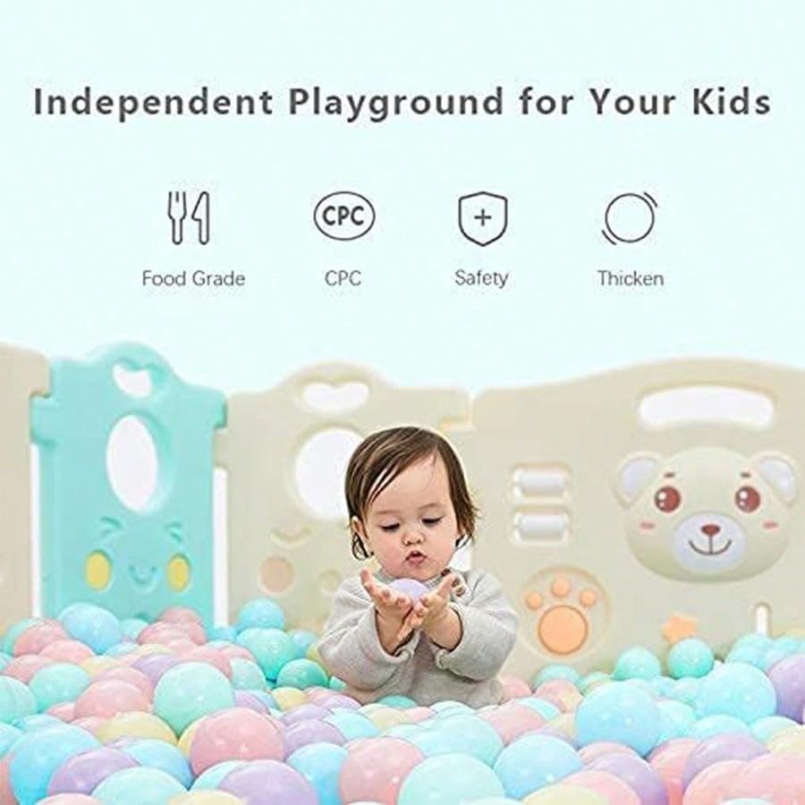 MoonxHome Crush-Proof Ball Pit Balls 2.15 in Pack of 200 Assorted Colors