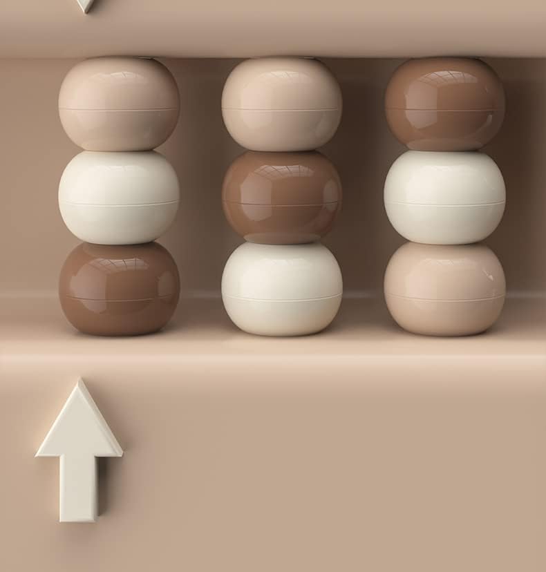 MoonxHome Ball Pit Balls 500pcs – Crush-Proof 2.15-Inch Mocha Tricolor