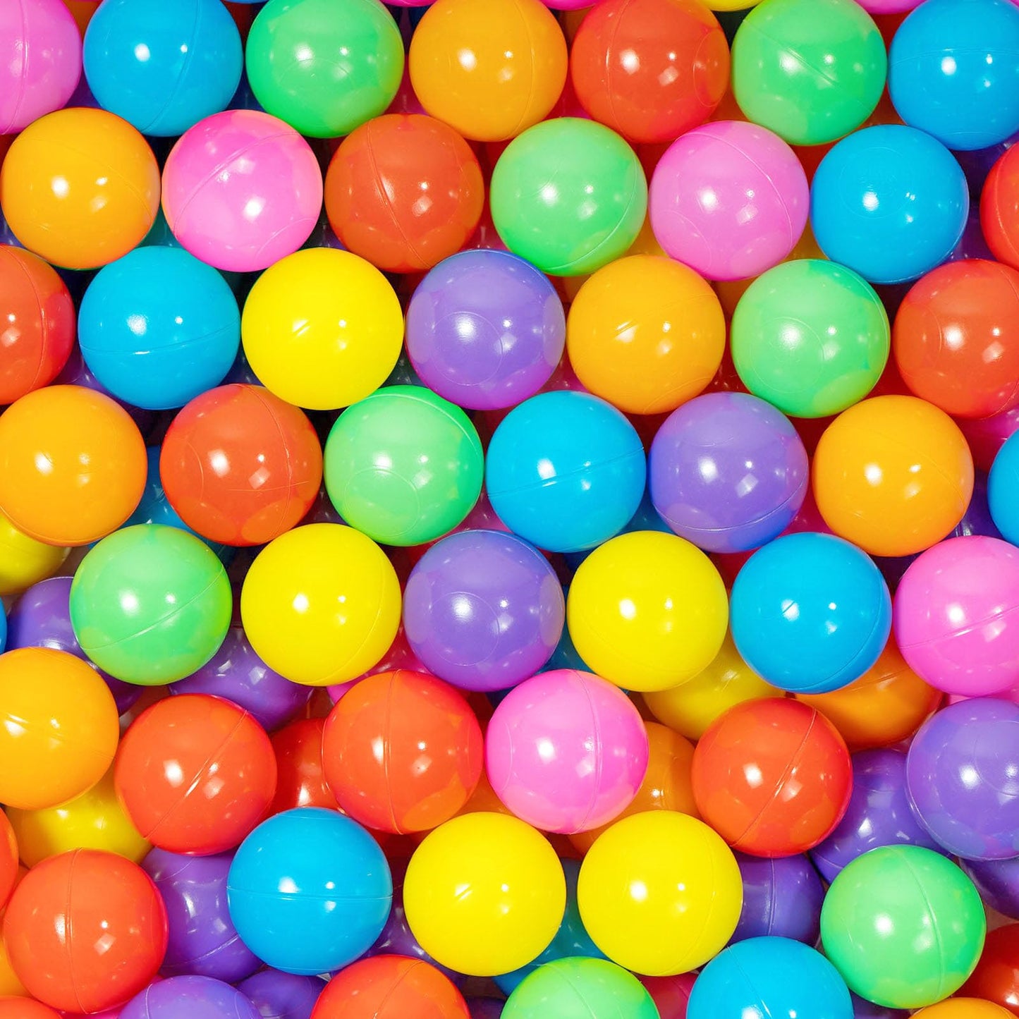MoonxHome Ball Pit Balls 500pcs - Crush-Proof, BPA-Free 2.15" Rainbow Balls for Ball Pits, Tents, Pools