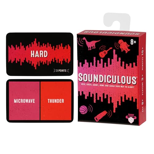 Soundiculous by Moose - Pocket-Sized Party Game of Ridiculous Sounds