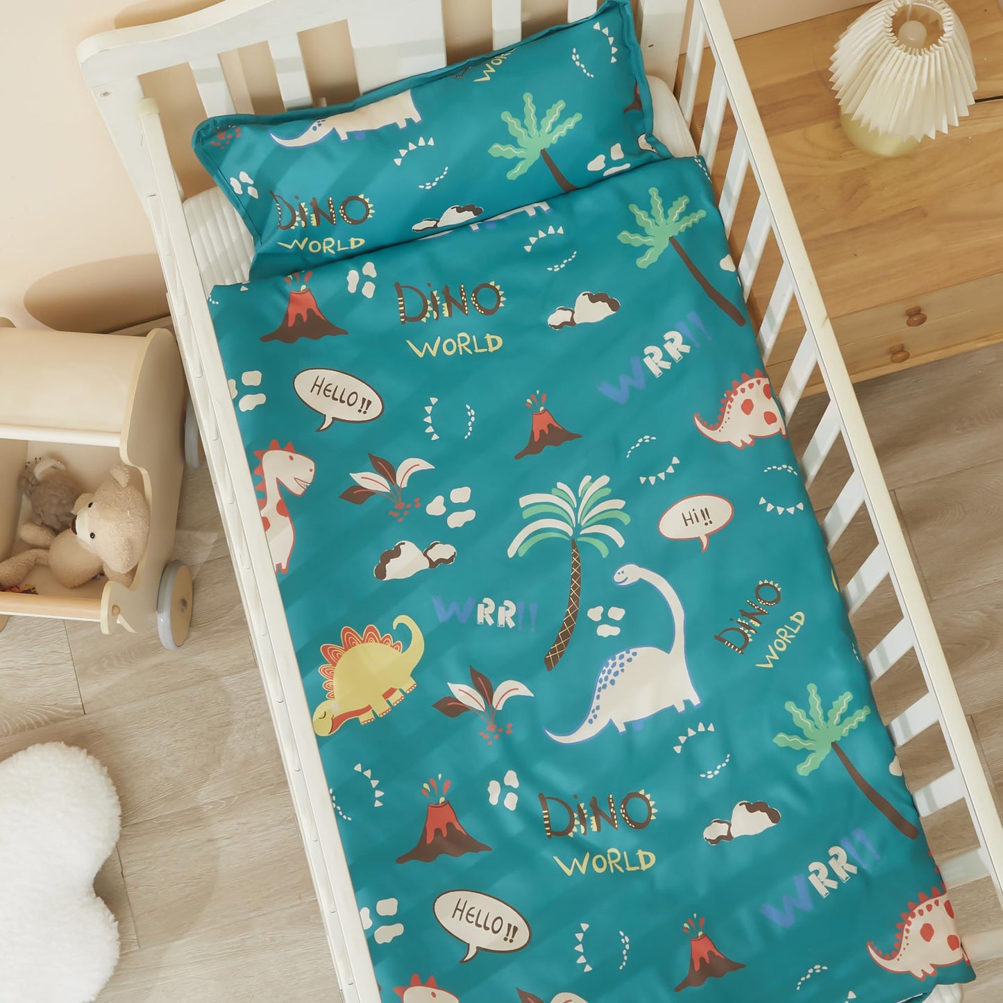 MORAIS Toddler Nap Mat with Pillow and Blanket – 52 x 20 in | Lightweight Cozy Preschool Nap Mat