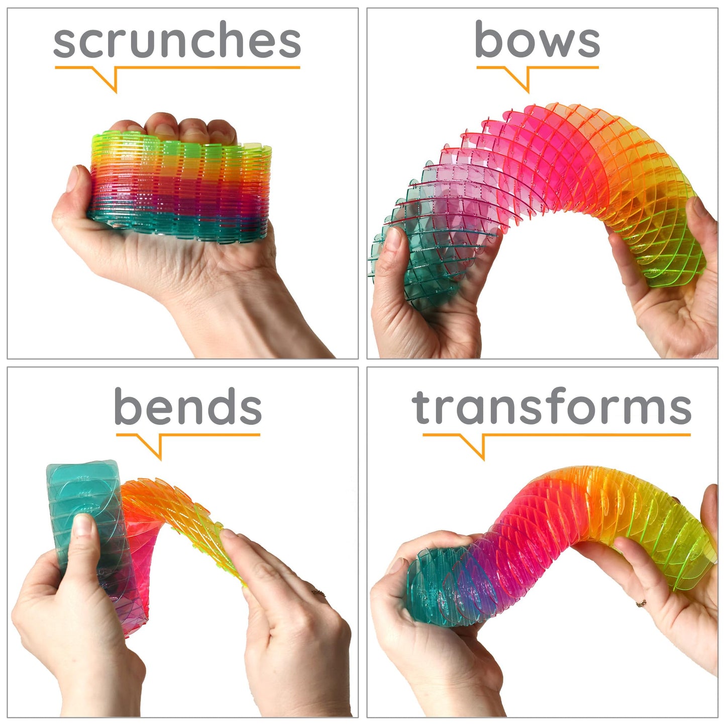 Morf Fidget Sensory Spring Berry – Quiet, Stretchy Toy for Focus and Stress Relief
