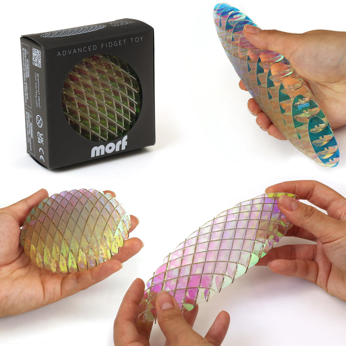Morf Fidget Worm Toy - Flexible 3D Sensory Slug for Focus, Calm & Quiet Play