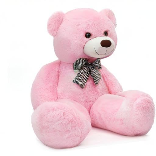 MorisMos Pink Giant Teddy Bear – 4 Feet, 47-Inch Plush Gift for Loved Ones
