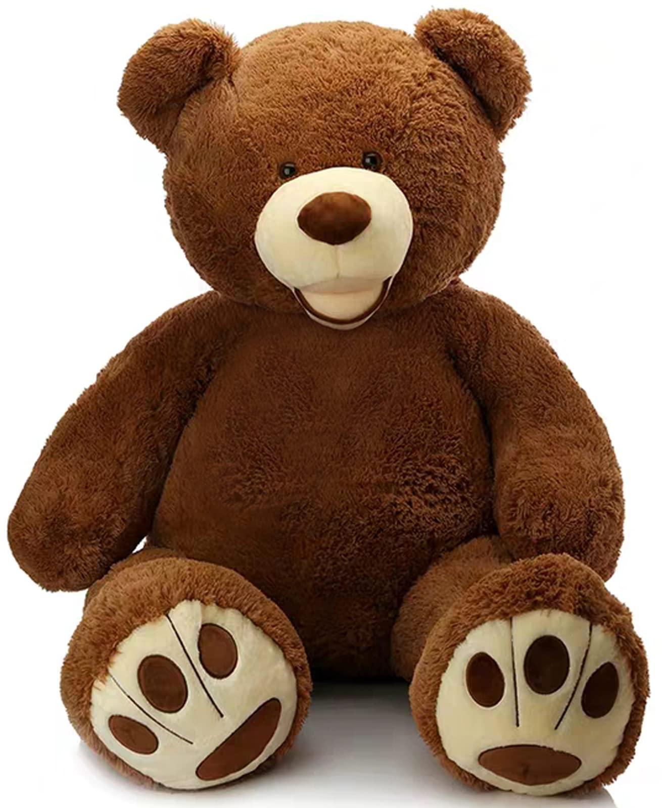 MorisMos Giant Teddy Bear – 39-Inch Dark Brown Plush Toy