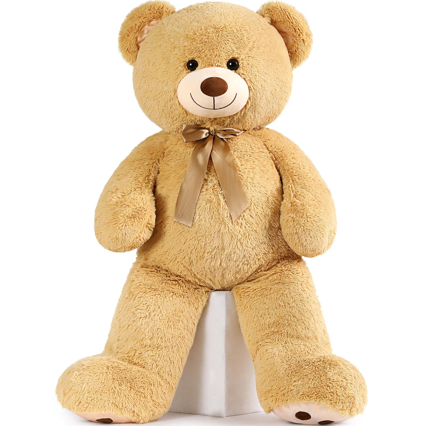 MorisMos 47-Inch Giant Teddy Bear Plush – Large Light Brown Stuffed Bear