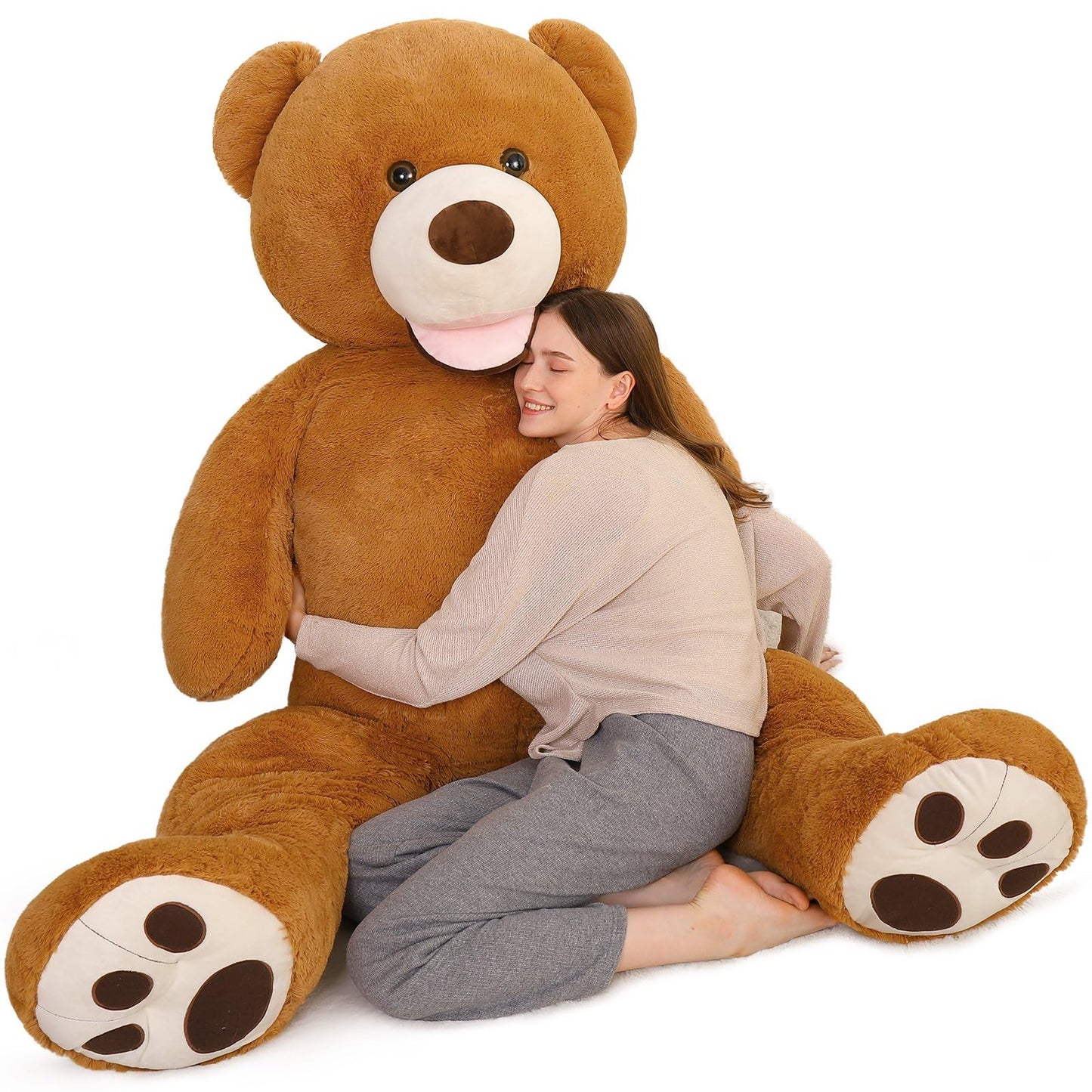 MorisMos Giant Teddy Bear Plush 5ft – Life-Size Hug Gift