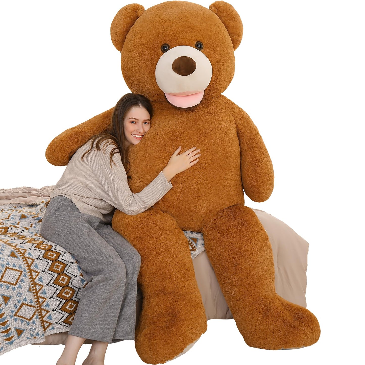 MorisMos Giant Teddy Bear Plush 5ft – Life-Size Hug Gift