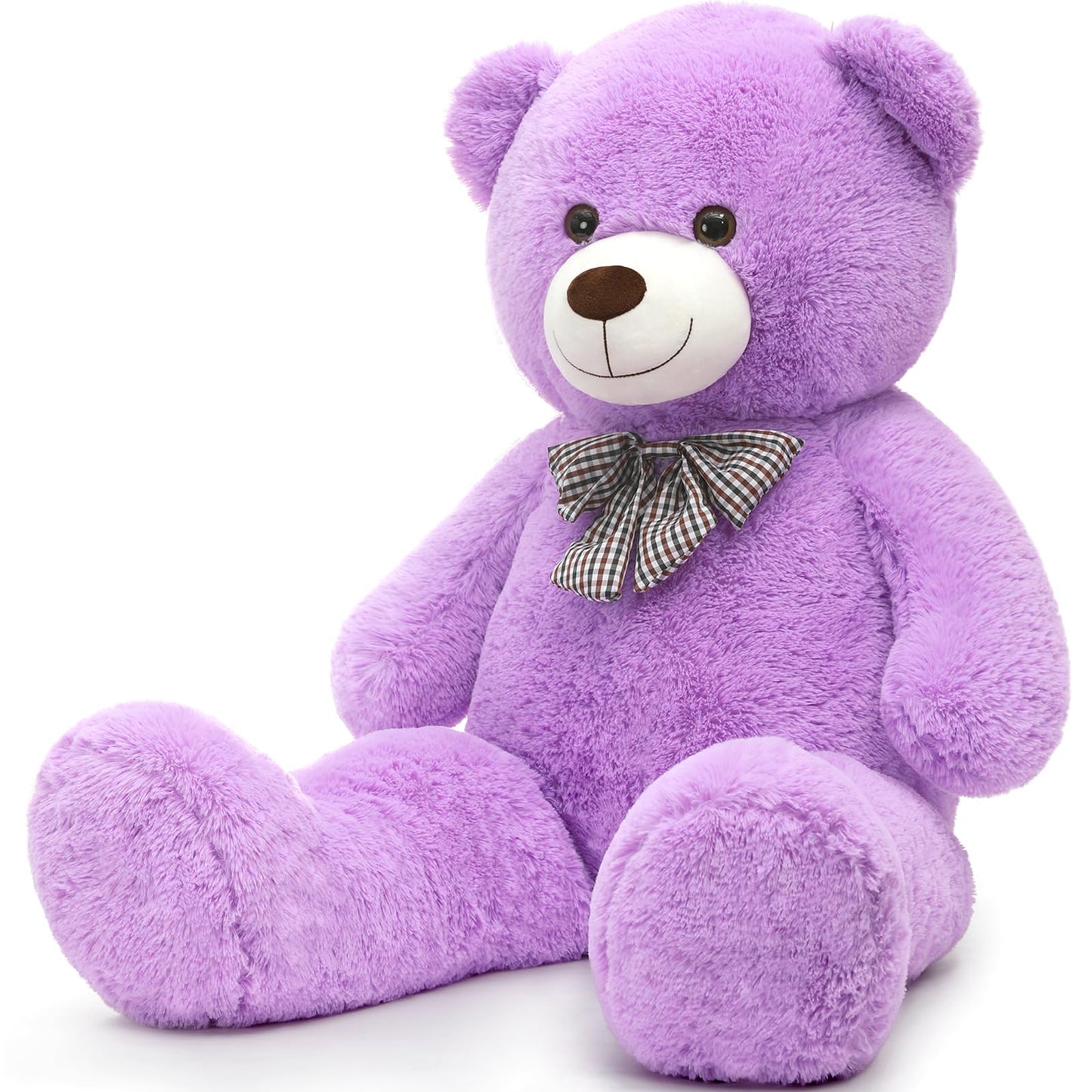 MorisMos 39-Inch Giant Purple Teddy Bear | Large Plush for Cozy Cuddles